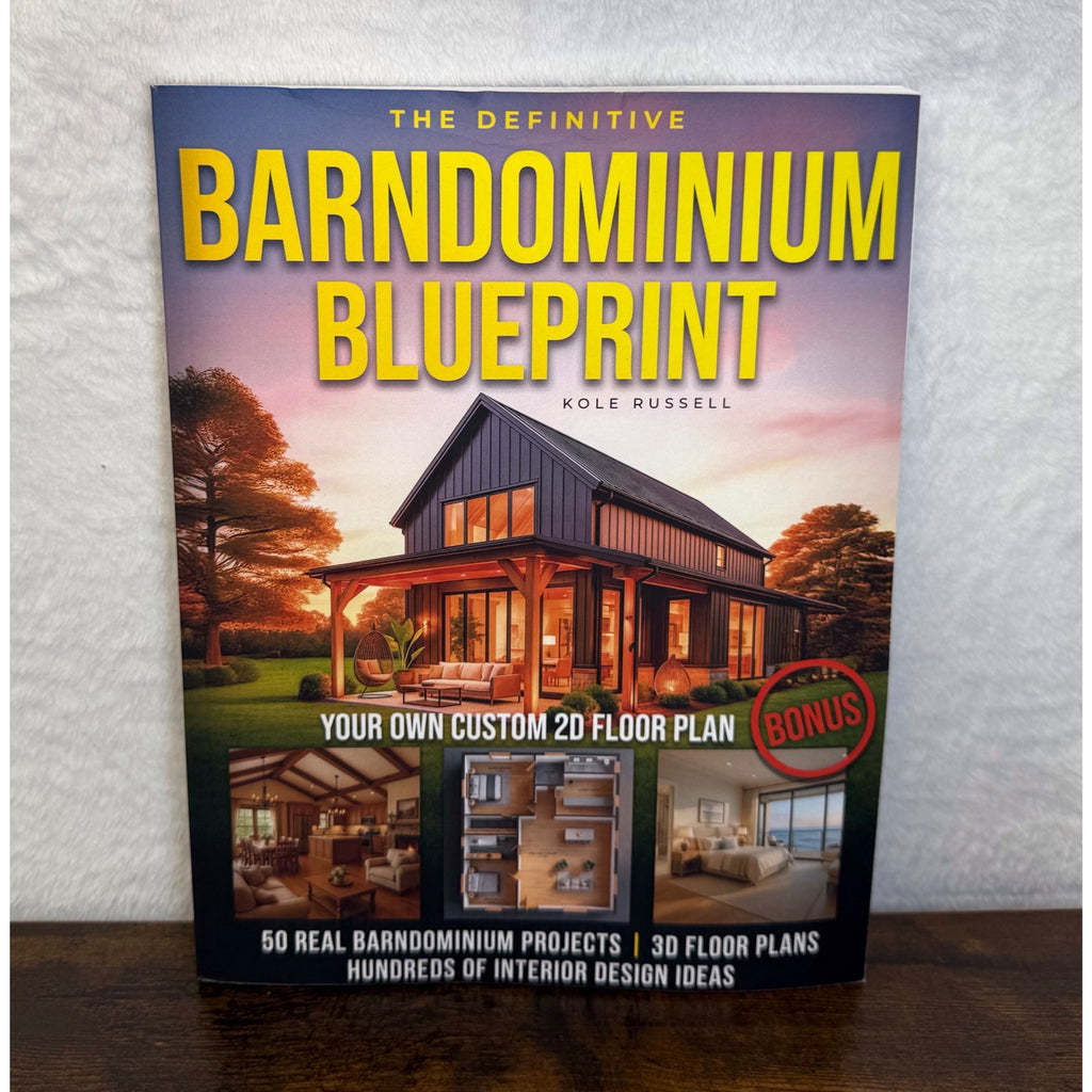 The Definitive Barndominium Blueprint Book By Kole Russell - 2D Floor Plans
