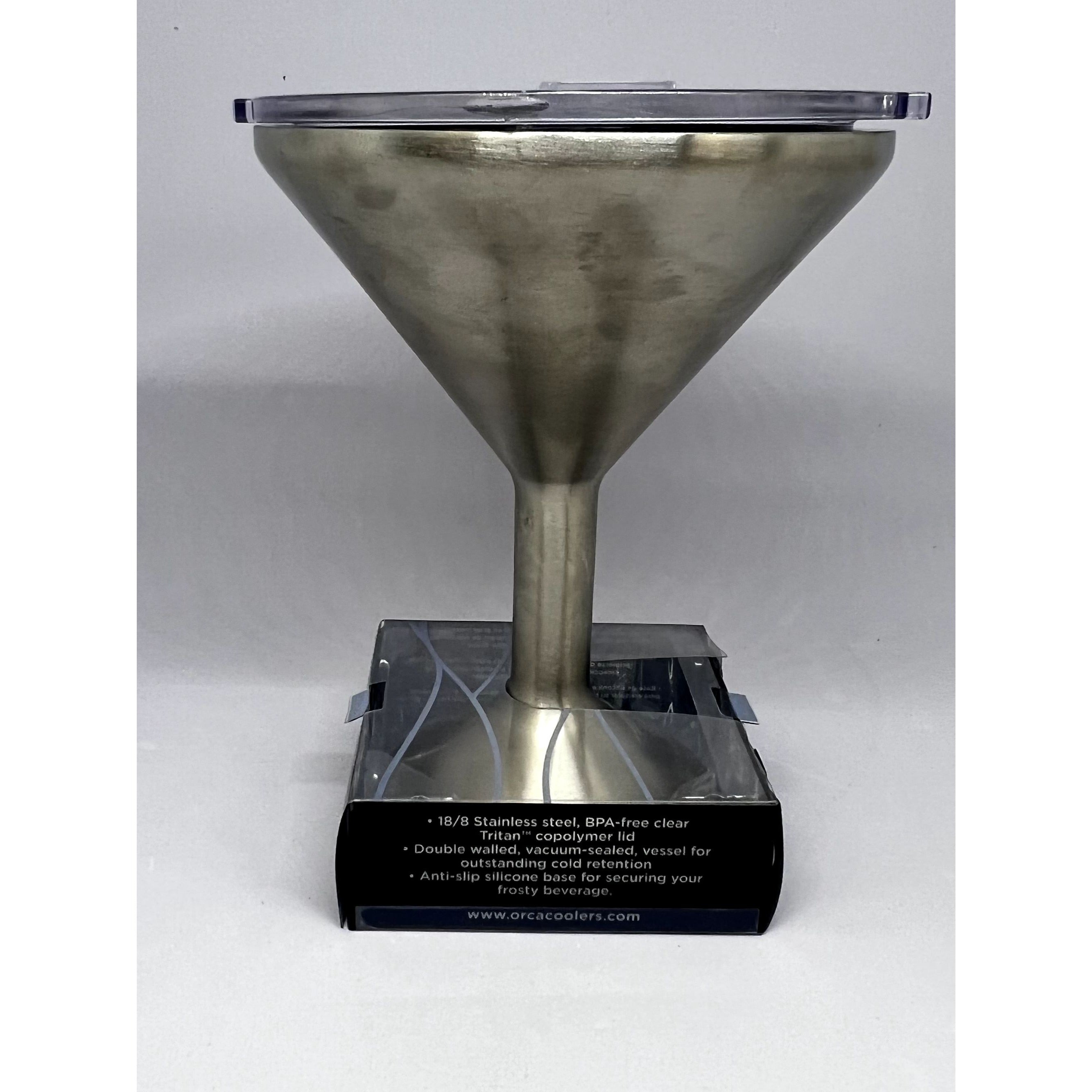Orca Chasertini Stainless Steel martini cup with lid 8oz