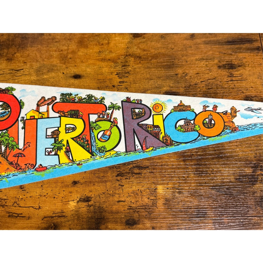 Vintage Puerto Rico pennant
