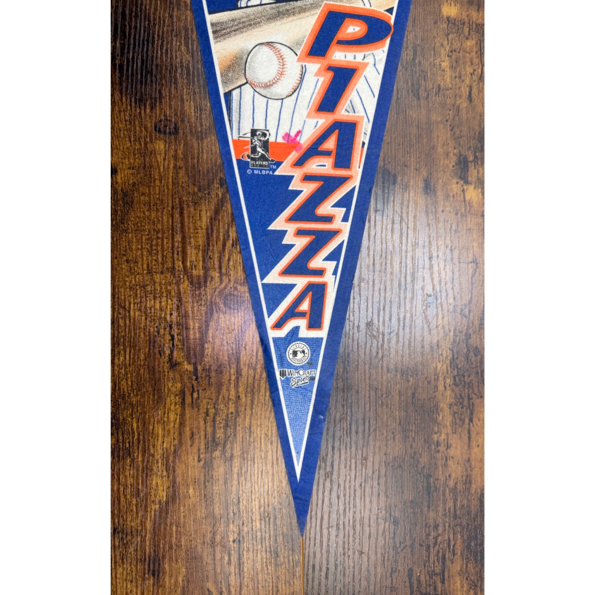 Mike Piazza New York Mets MLB 2000 Vintage Felt Pennant Sports 29.5 inches