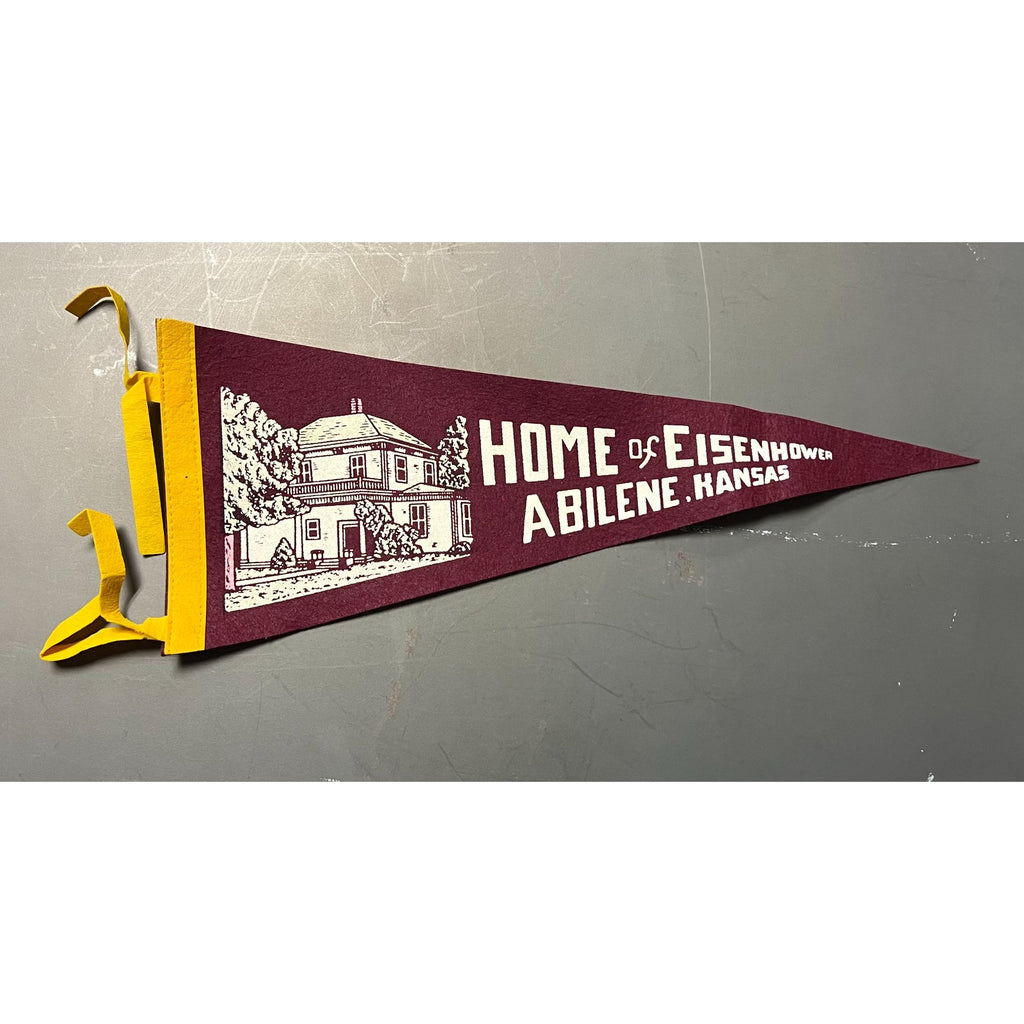 Vintage Home of Eisenhower Abilene, Kansas pennant