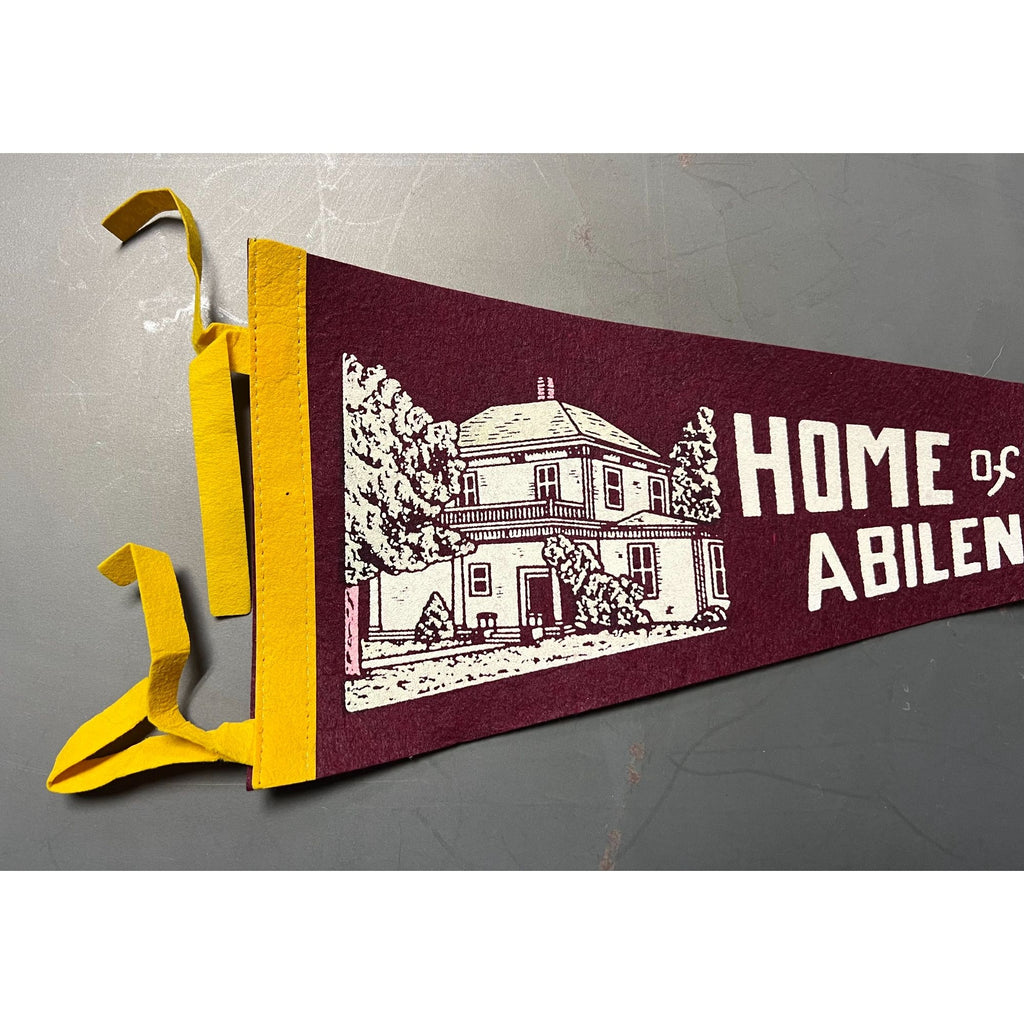 Vintage Home of Eisenhower Abilene, Kansas pennant
