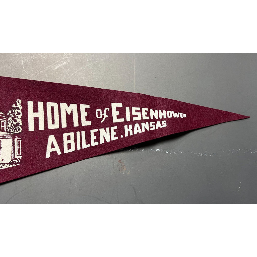 Vintage Home of Eisenhower Abilene, Kansas pennant