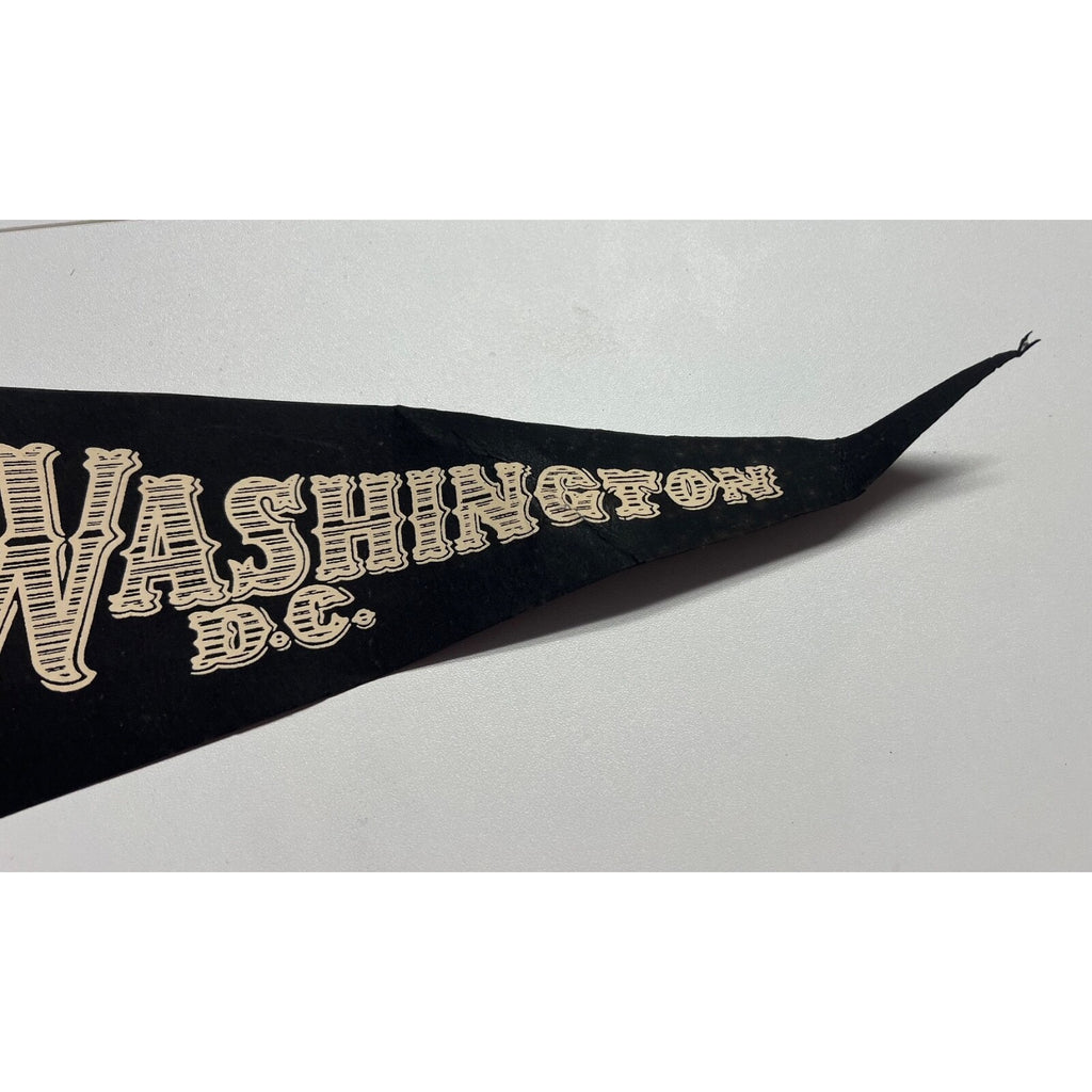 vintage 1968 Washington, D.C. pennant black