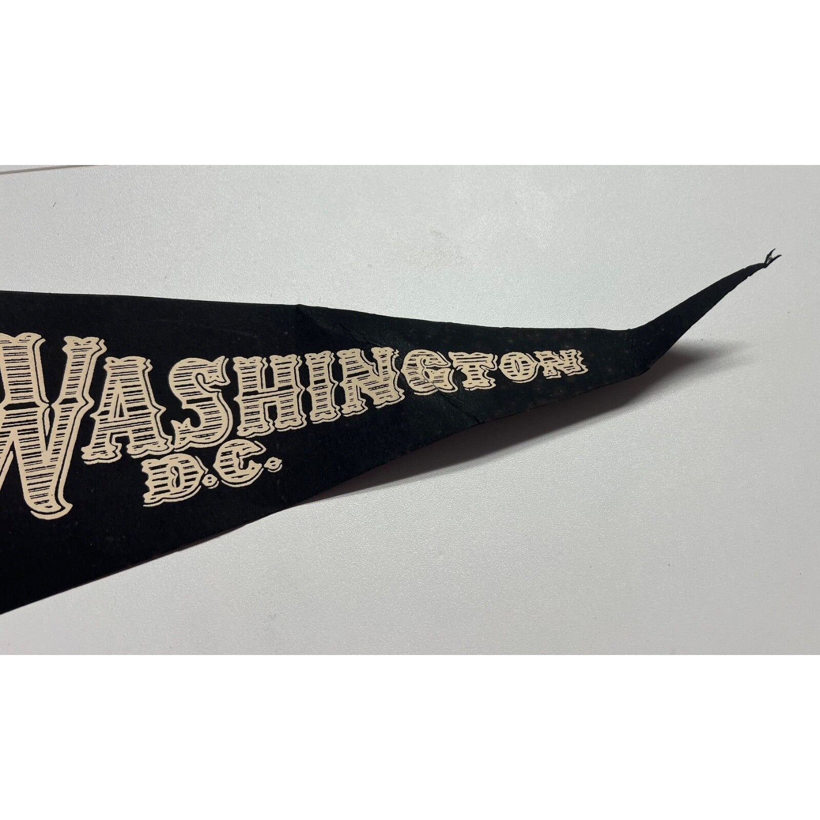 vintage 1968 Washington, D.C. pennant black