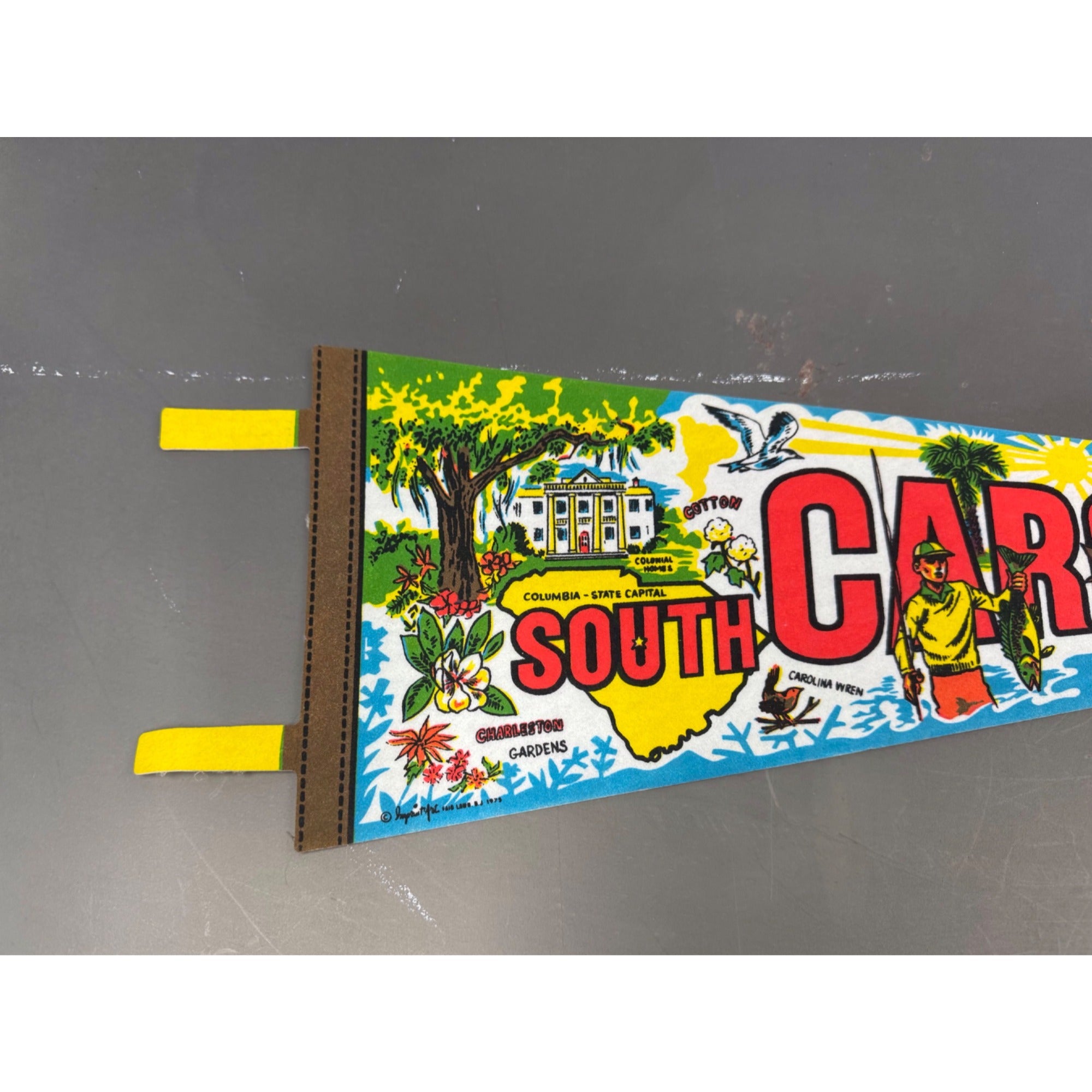Vintage South Carolina state pennant