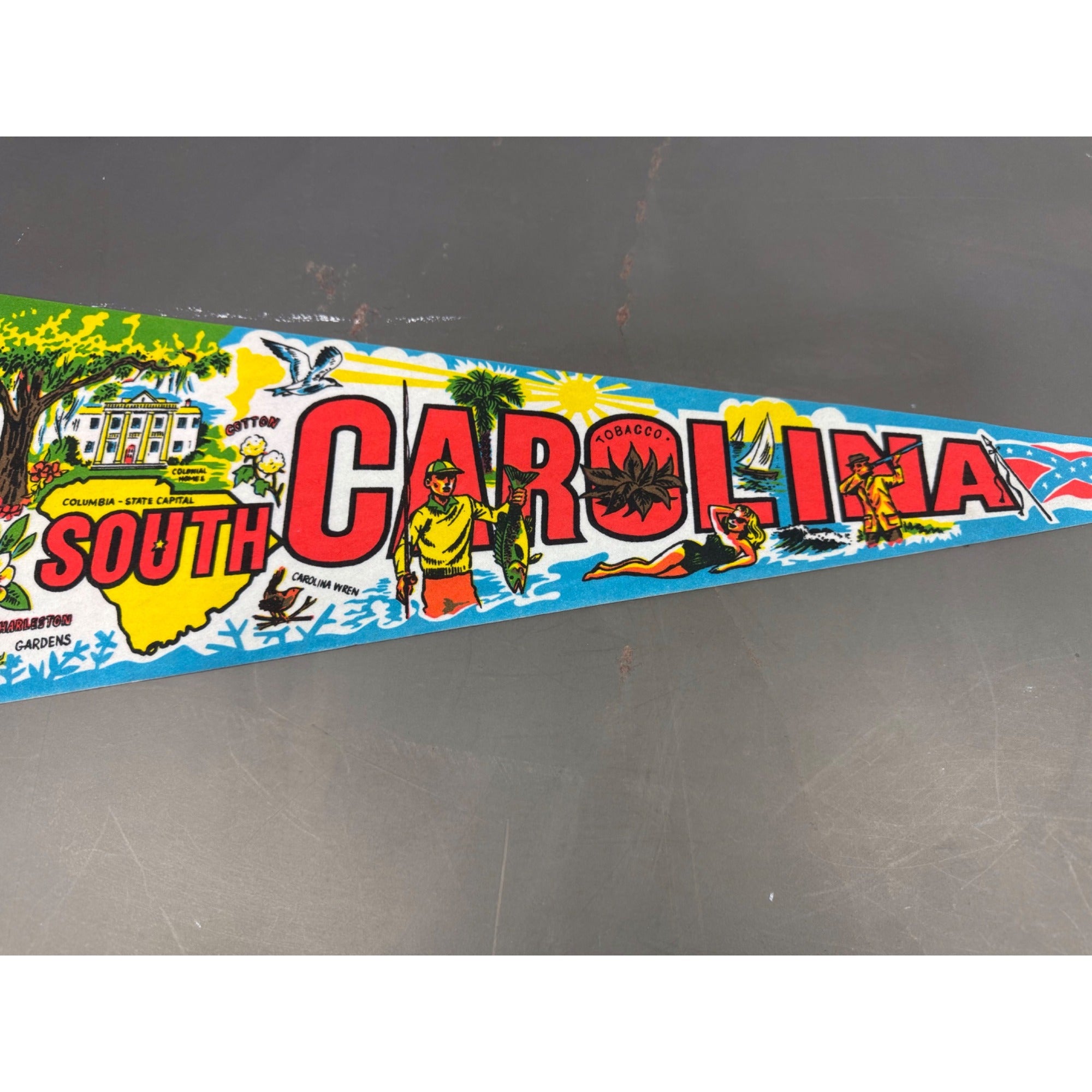 Vintage South Carolina state pennant