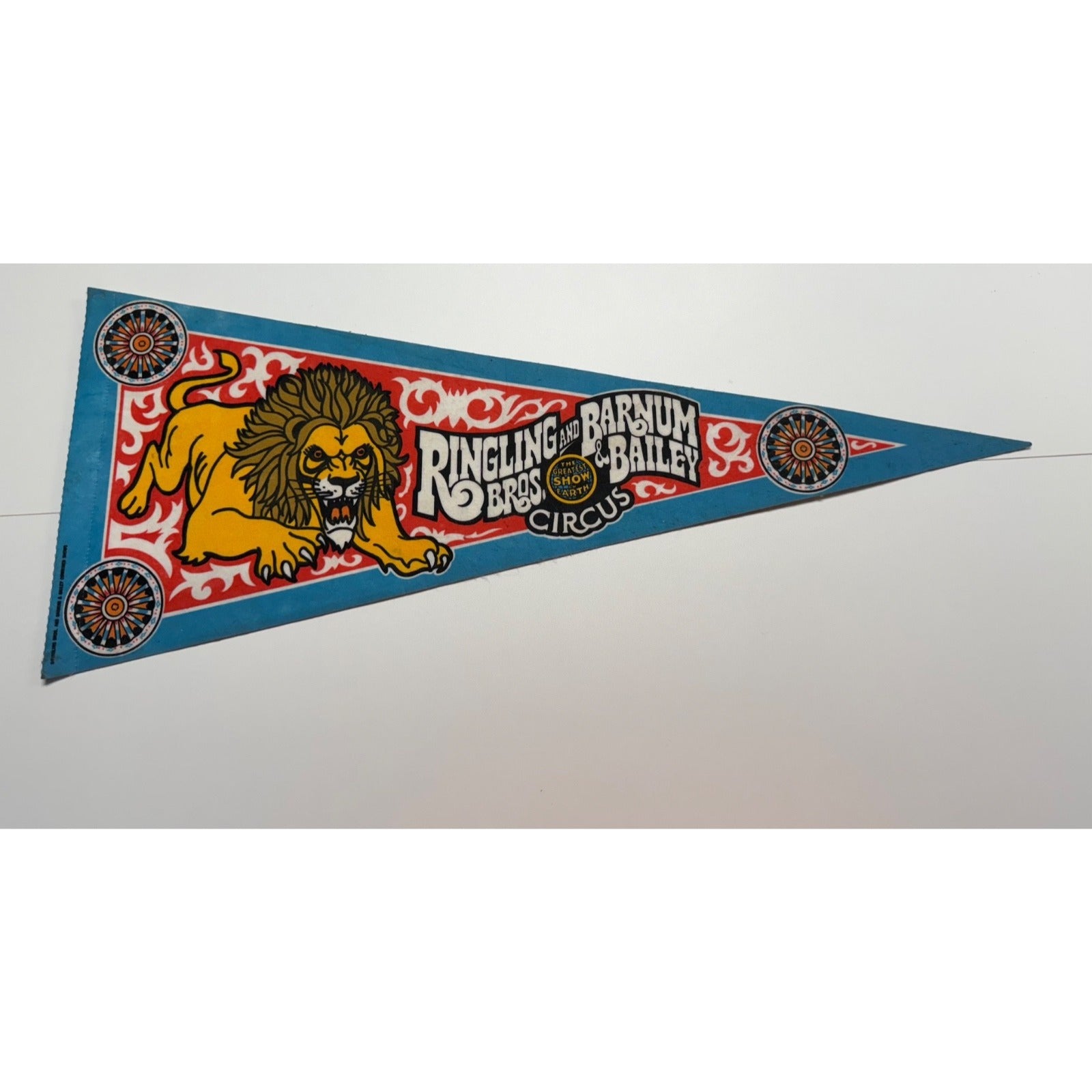 Vintage Ringling Brothers and Barnum and Bailey circus pennant