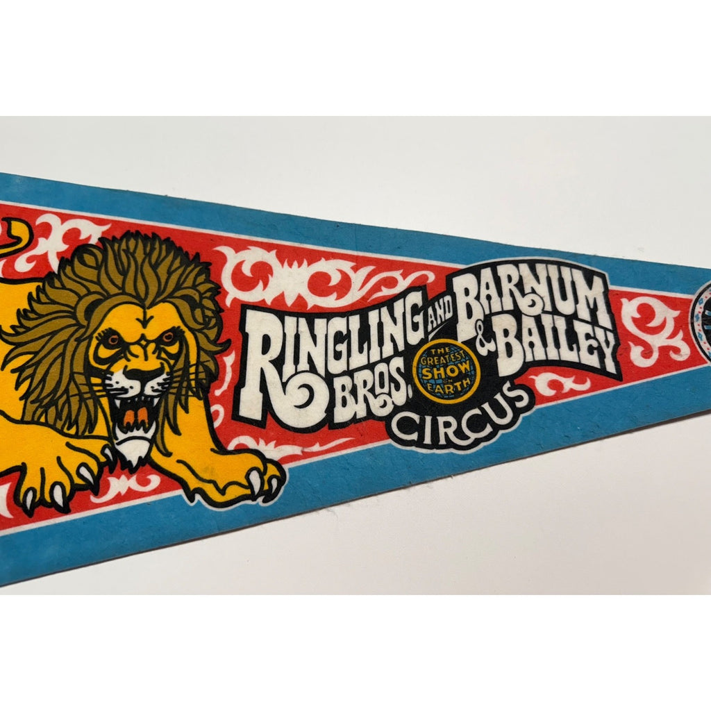 Vintage Ringling Brothers and Barnum and Bailey circus pennant