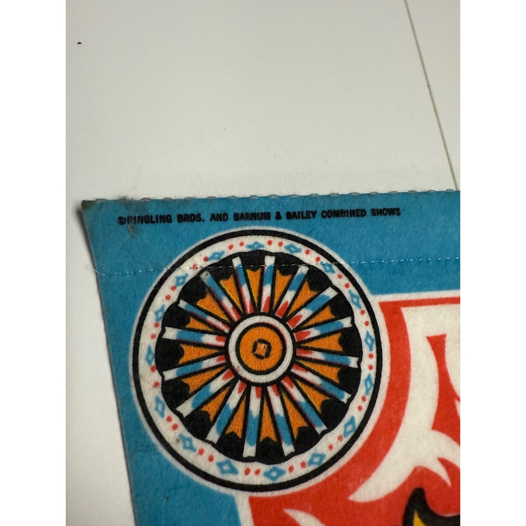 Vintage Ringling Brothers and Barnum and Bailey circus pennant