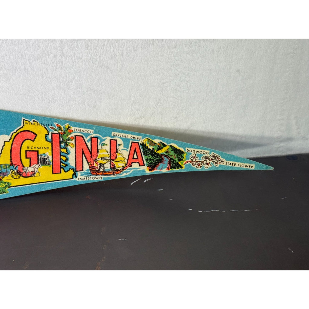 Vintage Virginia State pennant