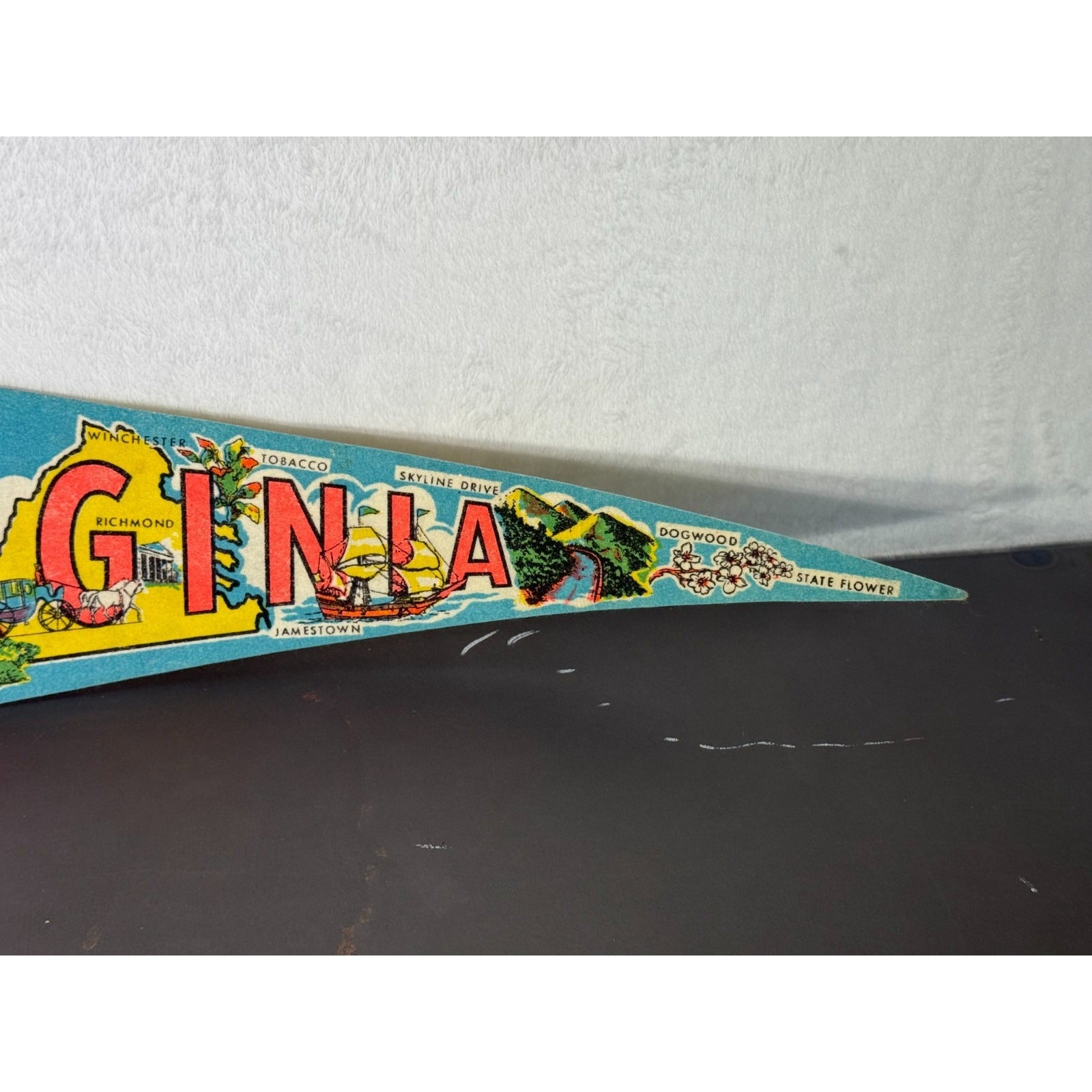 Vintage Virginia State pennant