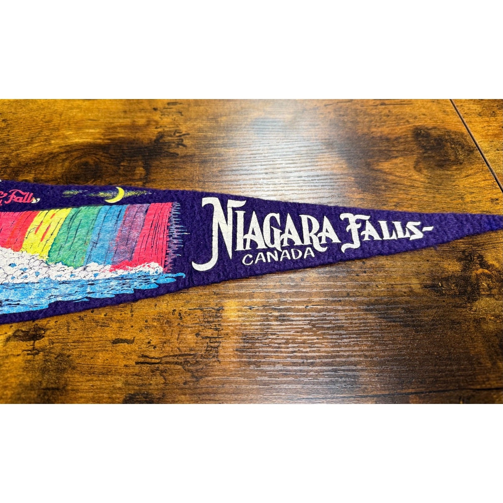 Vintage Niagara Falls, Canada Horseshoe Falls Illuminated pennant