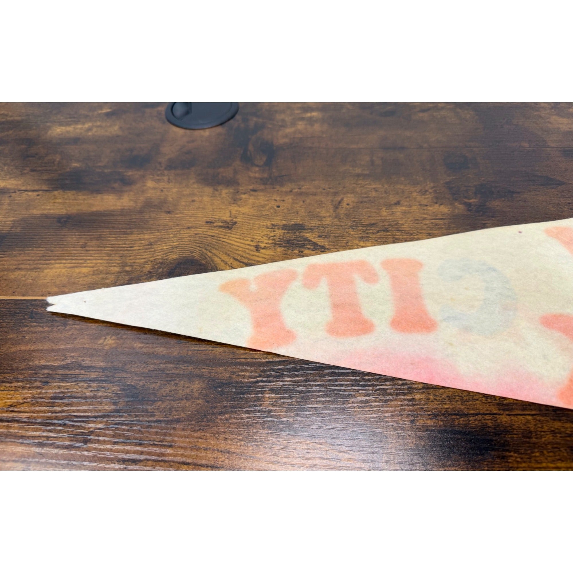 Vintage New York City "The Big Apple" Felt Pennant With Skyline Art
