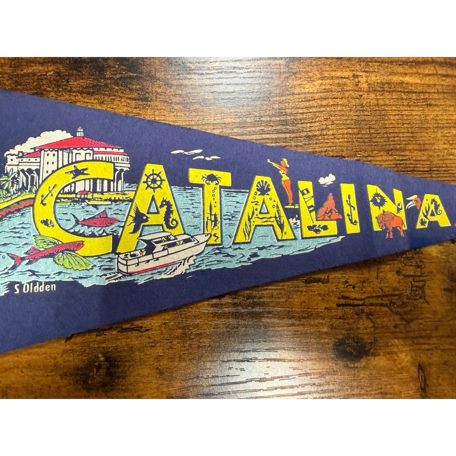 Vintage Catalina pennant