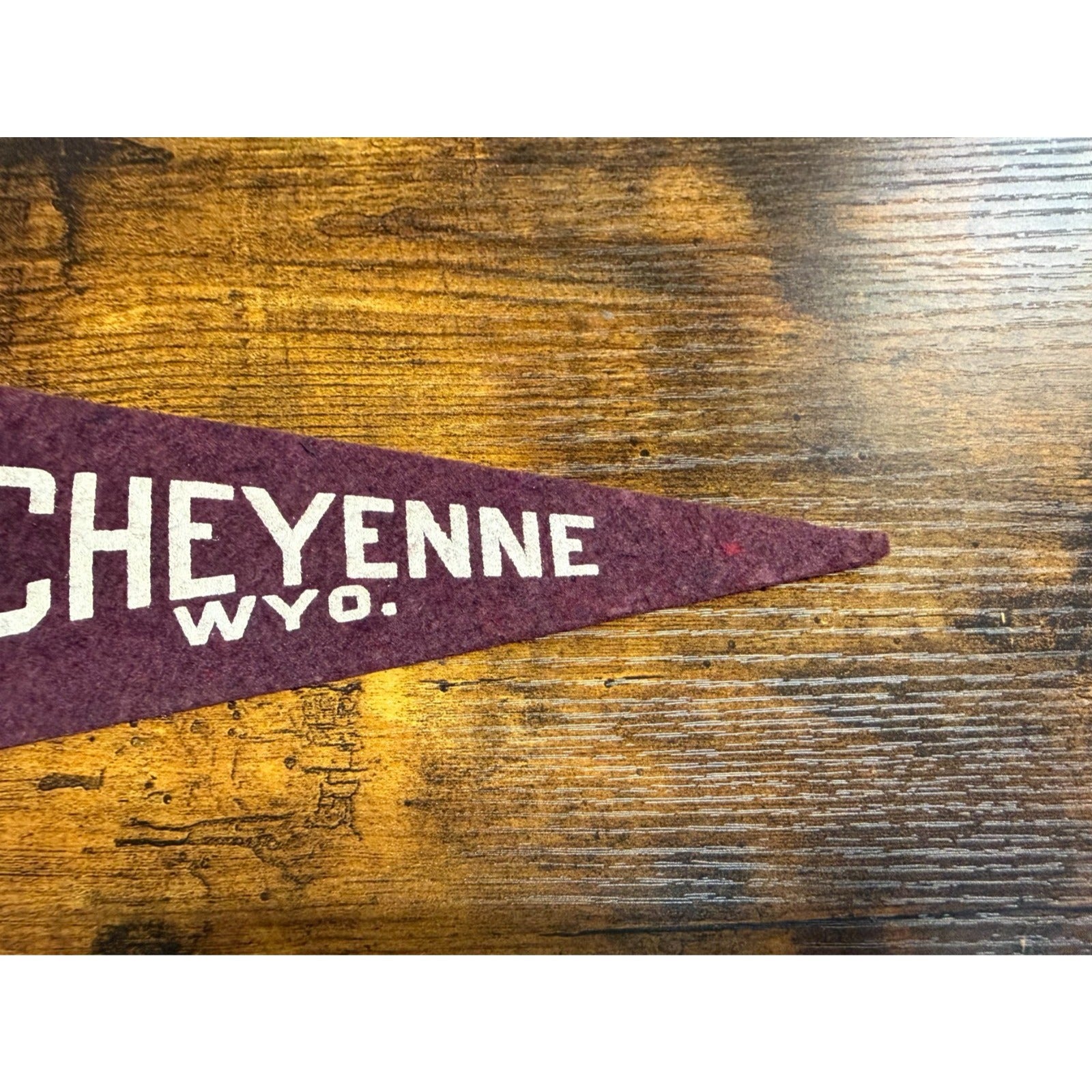 Vintage Cheyenne, Wyo. pennant