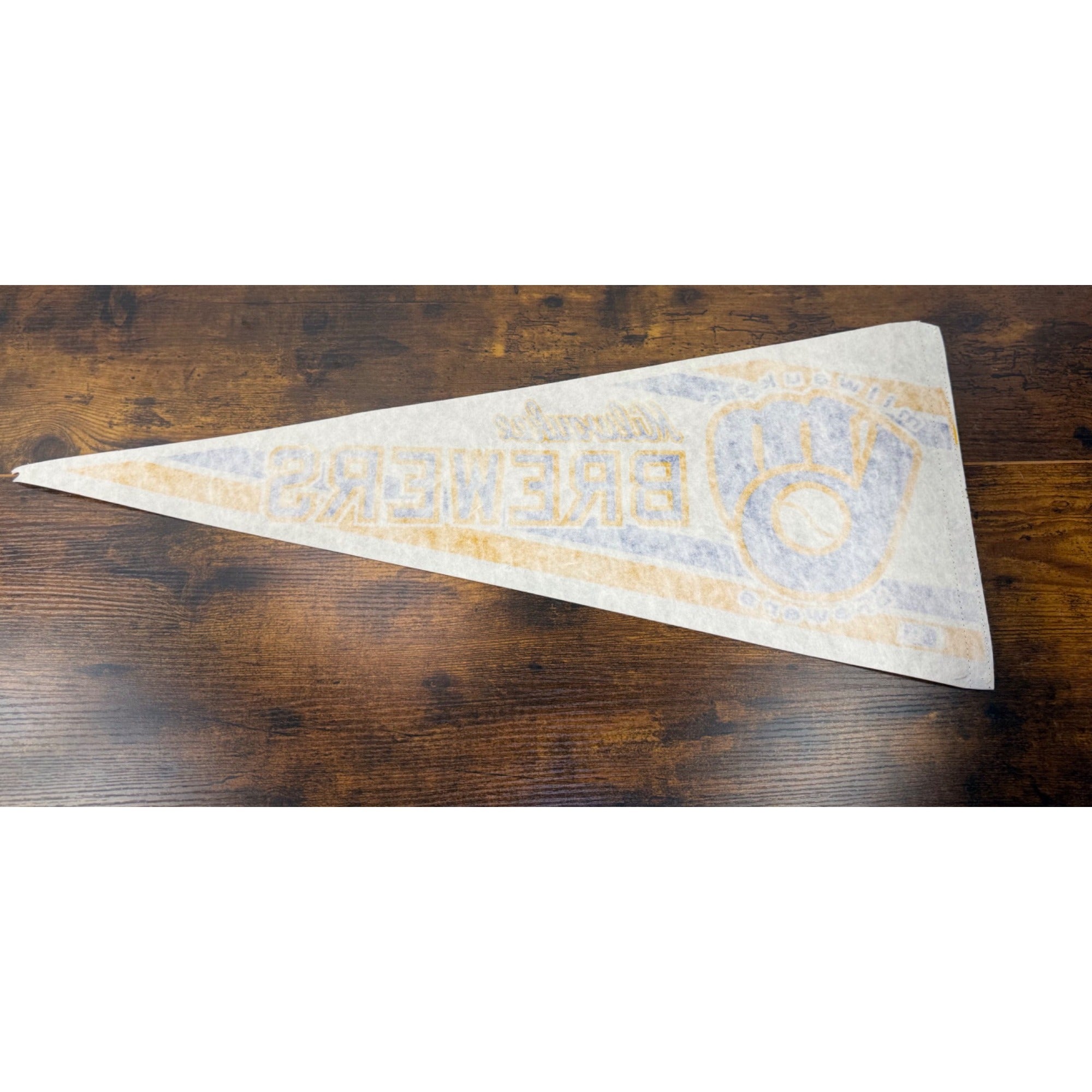 Milwaukee Brewers MLB Team Felt Pennant - Blue & Gold Sports Memorabilia