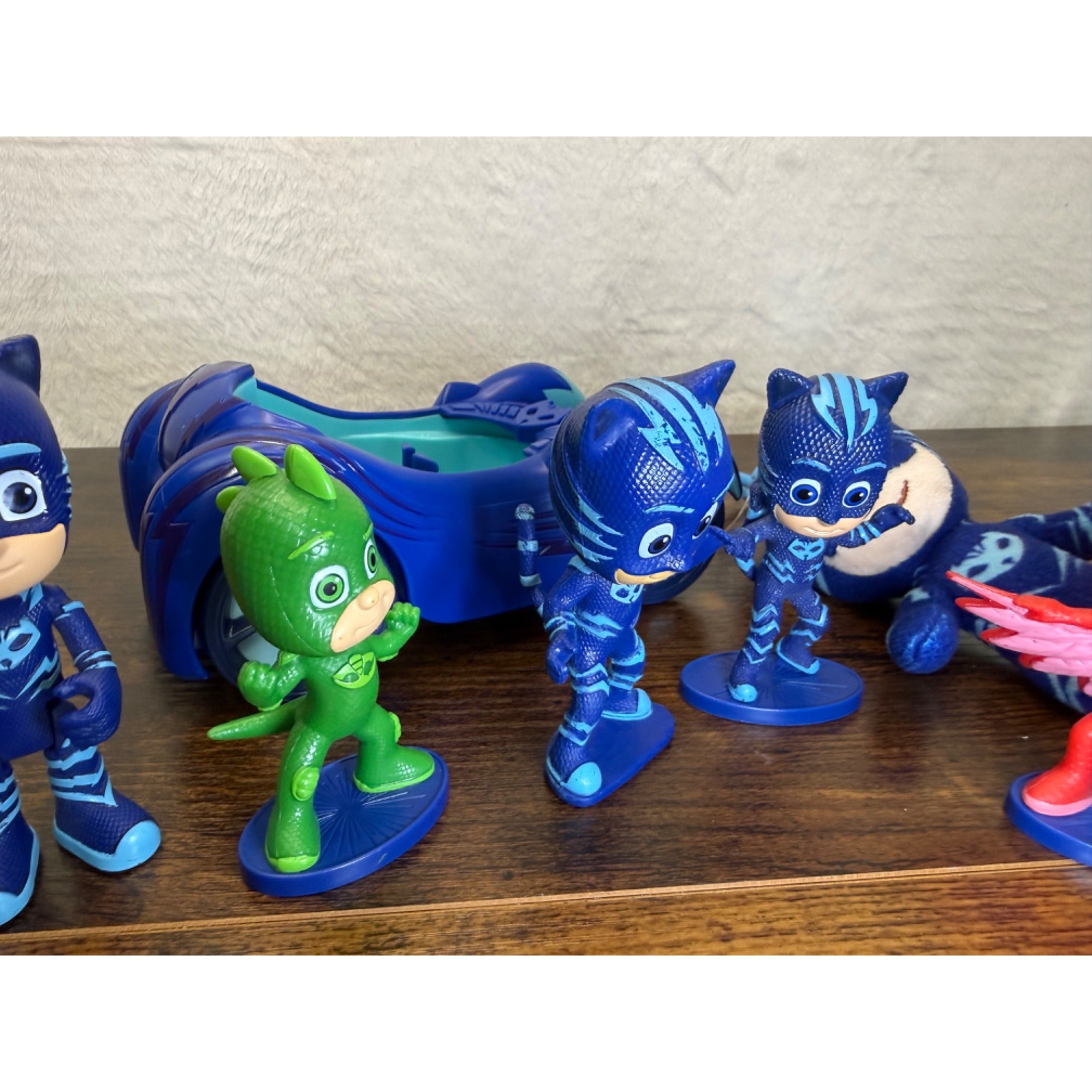PJ Masks Catboy Car Toy Set With Figures & Plush - 7-Piece Play Bundle