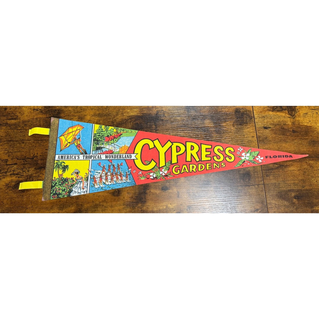 Vintage Cypress Gardens, Florida pennant