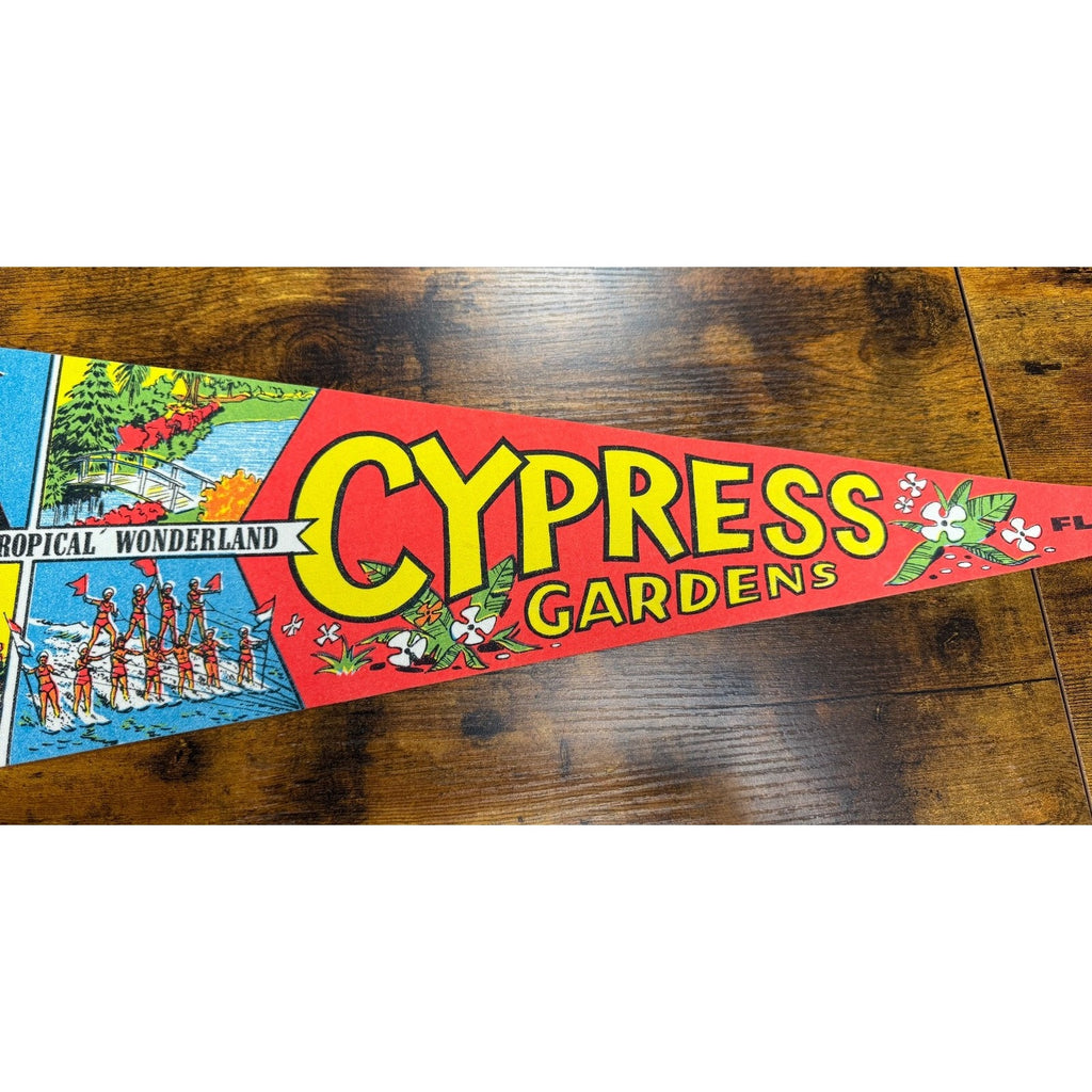Vintage Cypress Gardens, Florida pennant