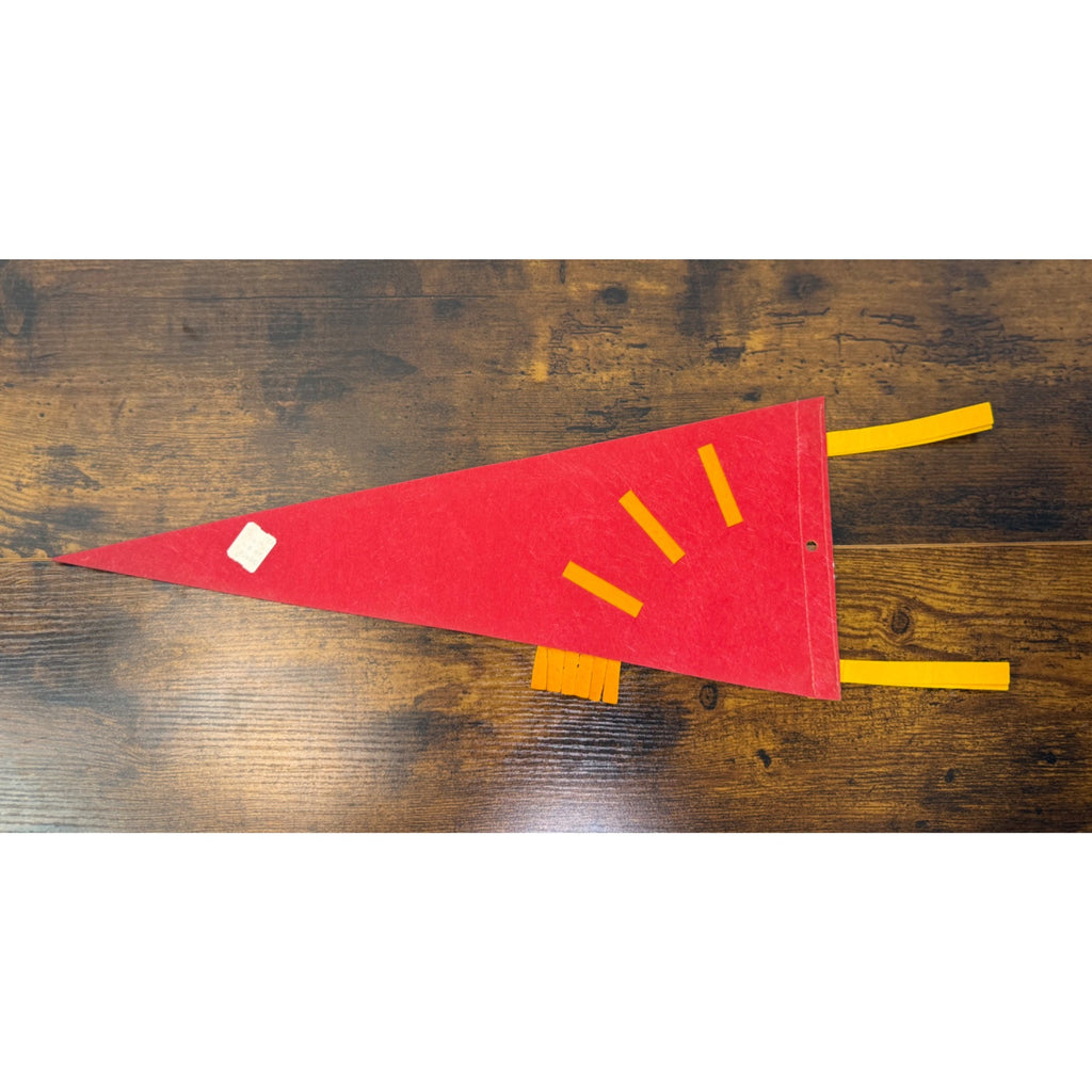 Vintage Rocky Mountain National Park 1977 Felt Pennant - Red
