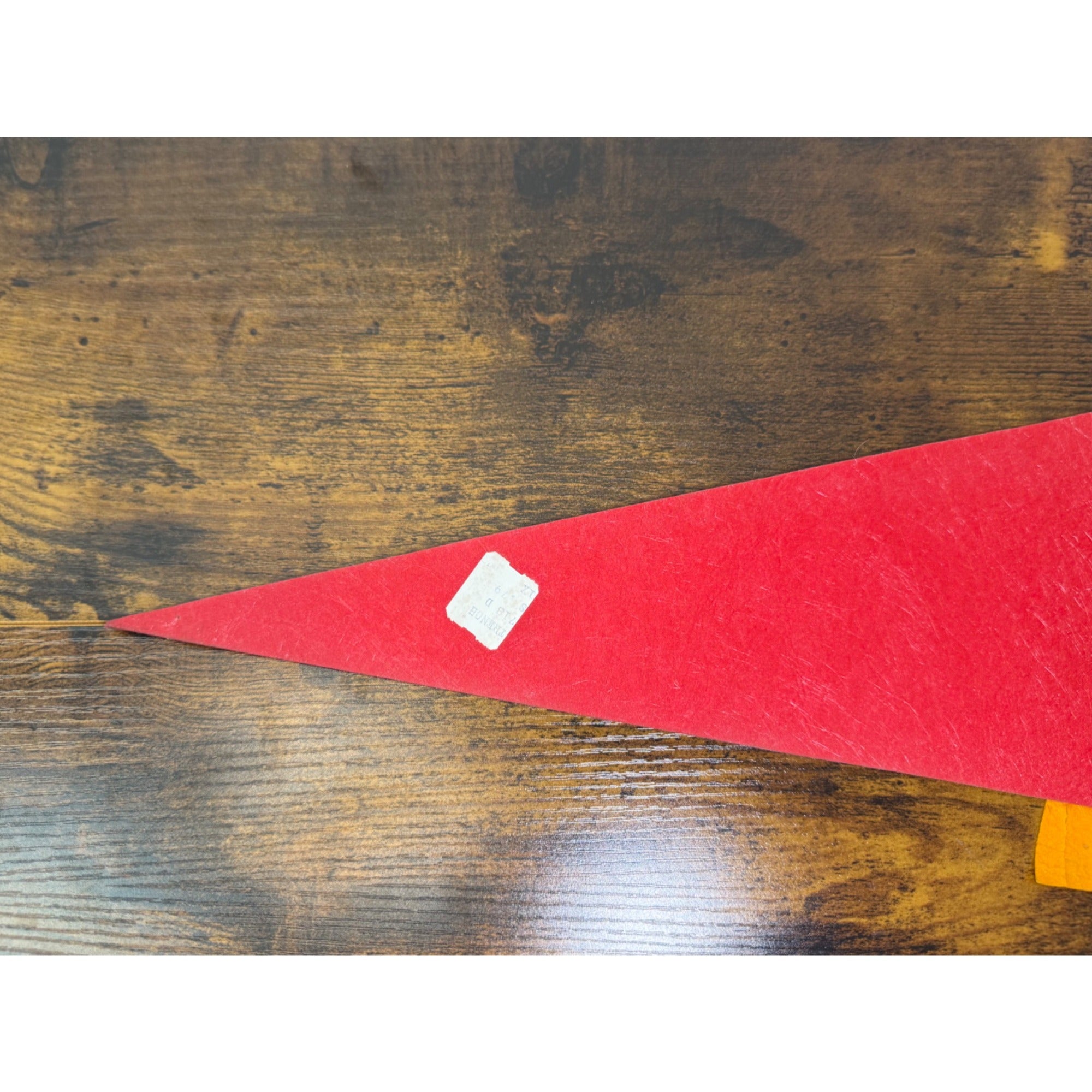 Vintage Rocky Mountain National Park 1977 Felt Pennant - Red