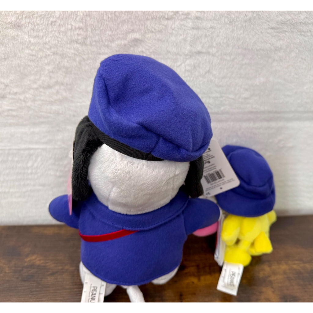 New Peanuts set of snoopy and Woodstock mail carrier plush Valentines