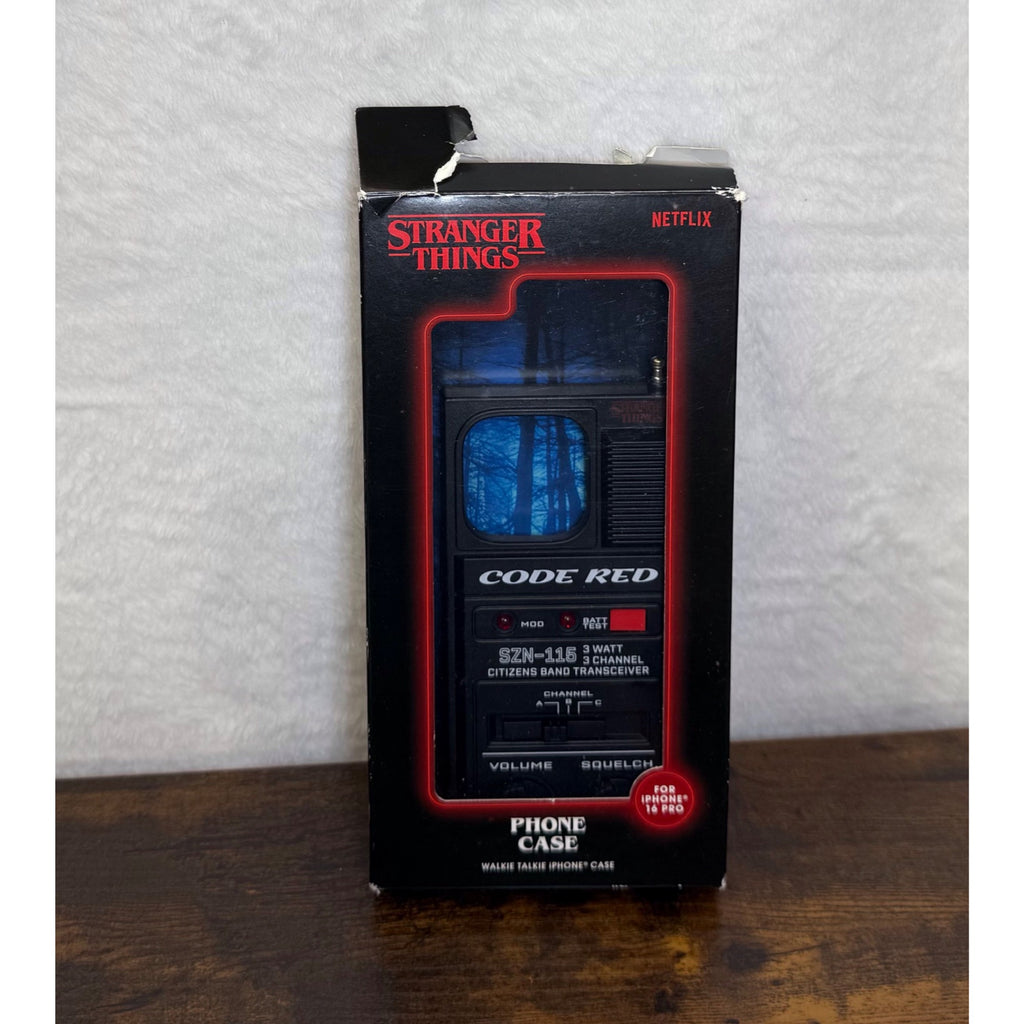 New open box Stranger Things walk-in talkie case for iPhone 16 pro