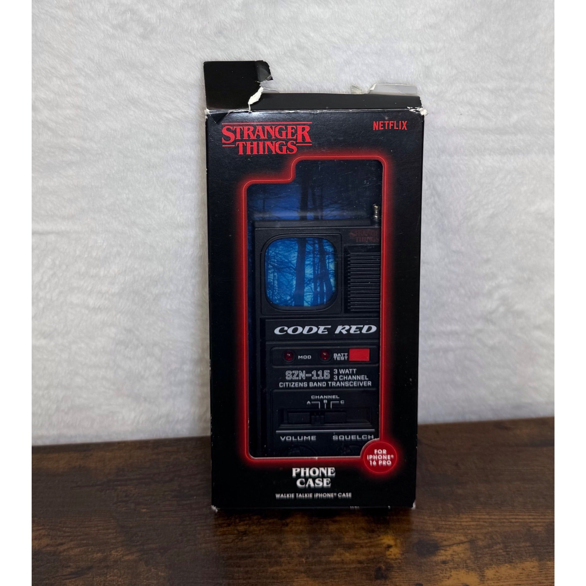New open box Stranger Things walk-in talkie case for iPhone 16 pro