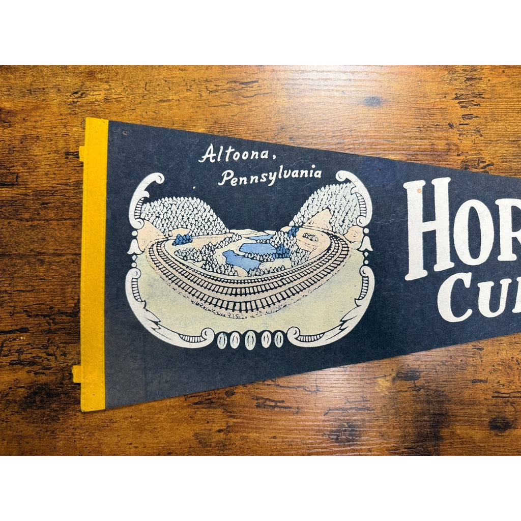 Vintage Horseshoe Curve Altoona, Pennsylvania pennant