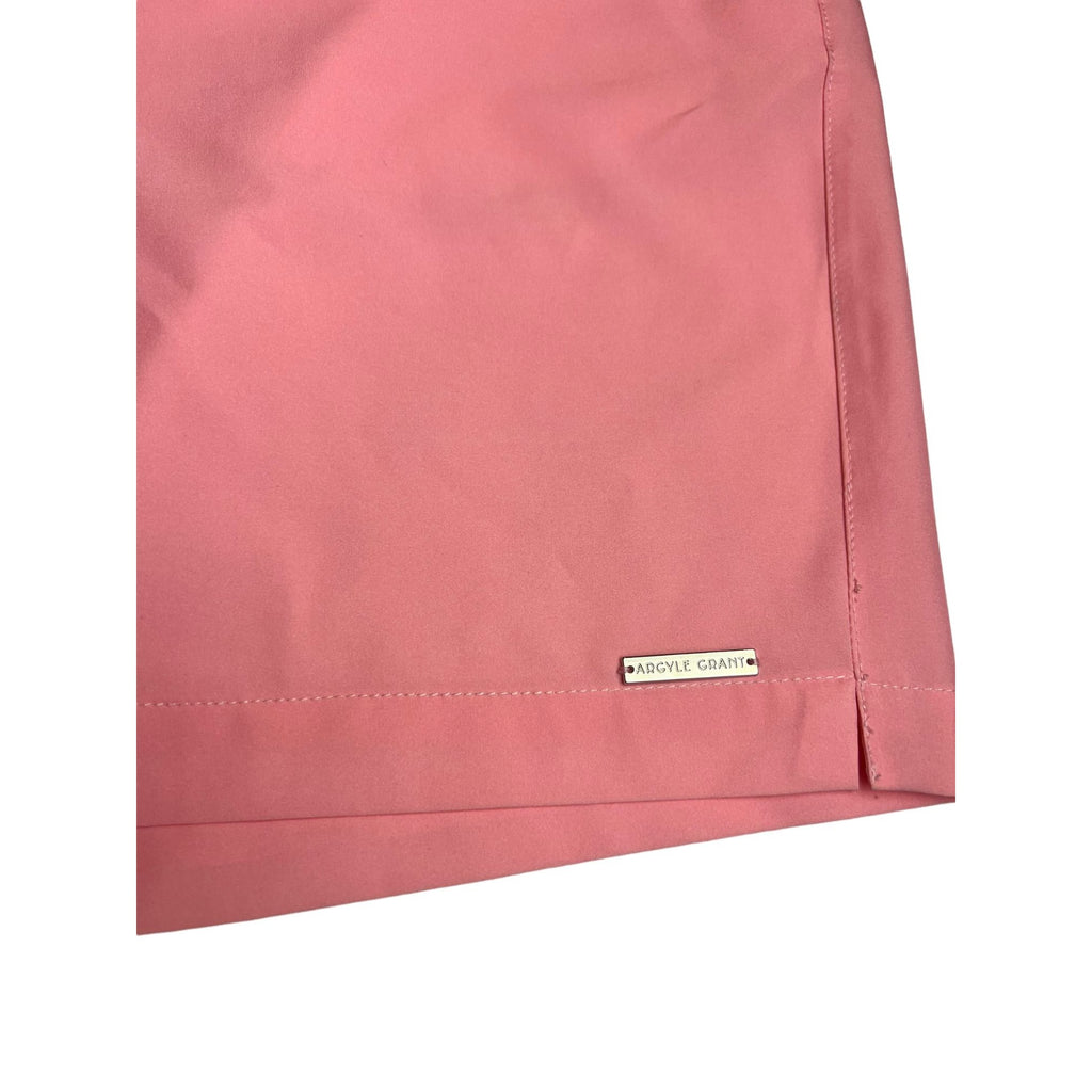 New Men's Argyle Grant pink swim trunks size 38