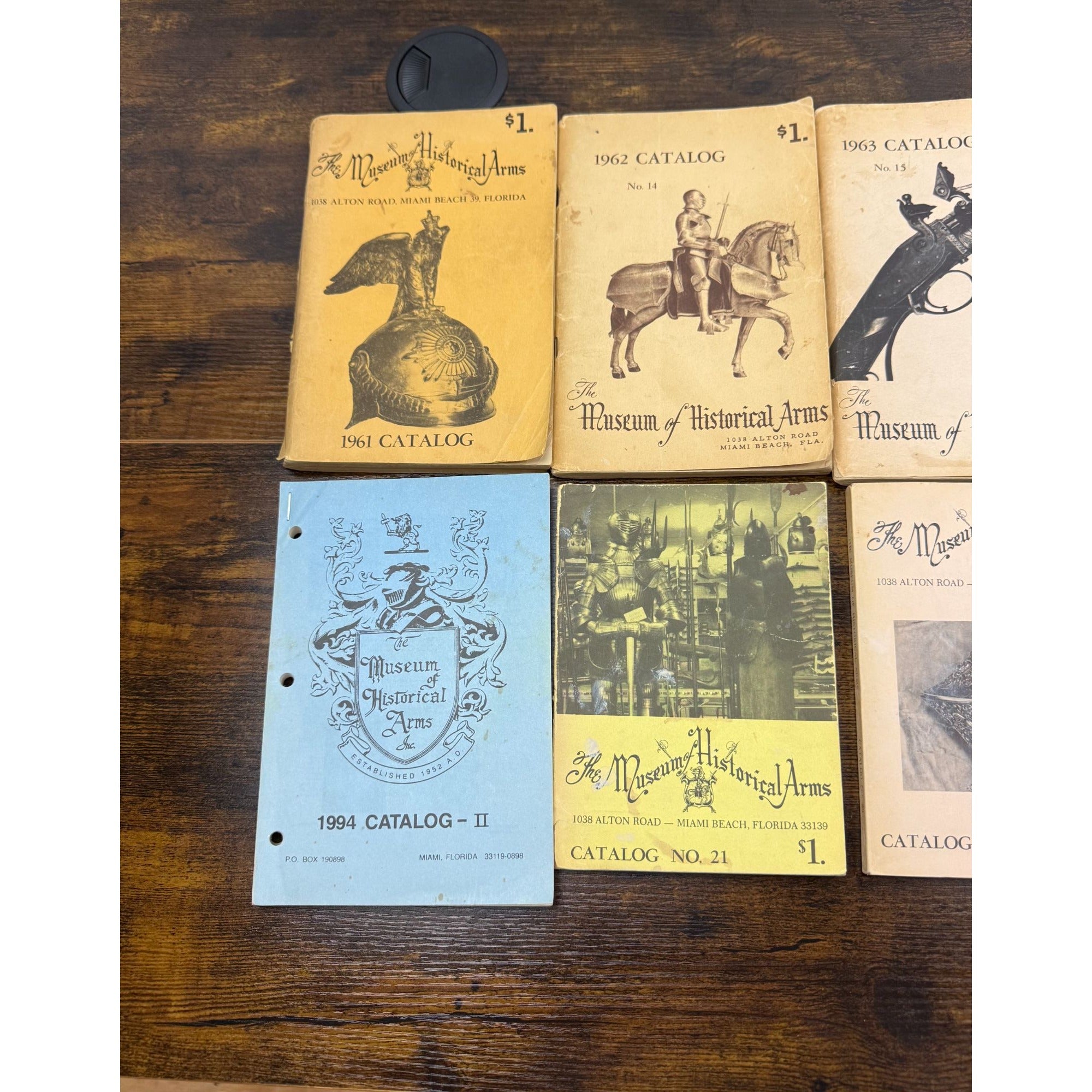 Vintage Museum Of Historical Arms Catalogs 1961-1994 Lot Of 13 Historical Weaponry & Collectibles Guides