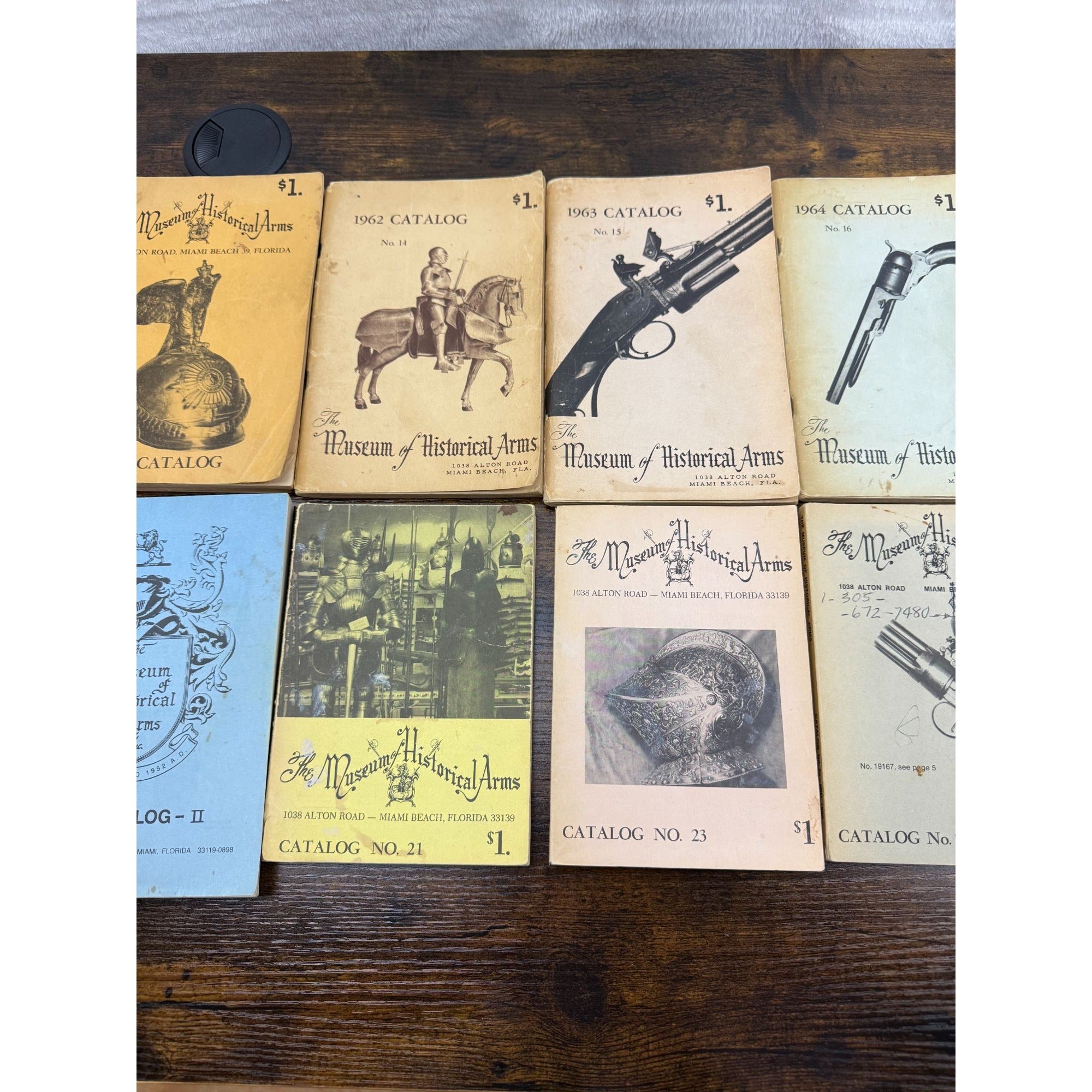 Vintage Museum Of Historical Arms Catalogs 1961-1994 Lot Of 13 Historical Weaponry & Collectibles Guides