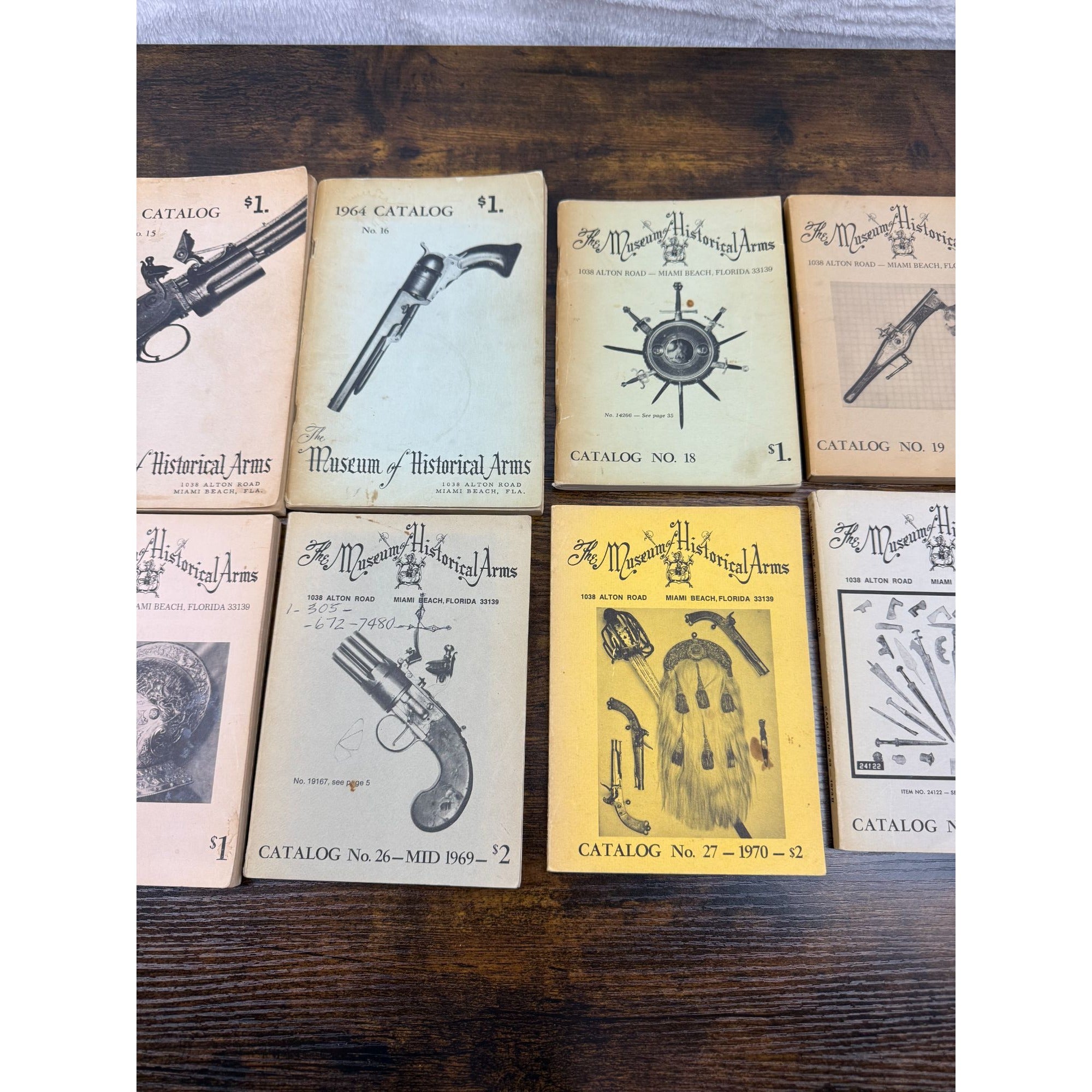 Vintage Museum Of Historical Arms Catalogs 1961-1994 Lot Of 13 Historical Weaponry & Collectibles Guides