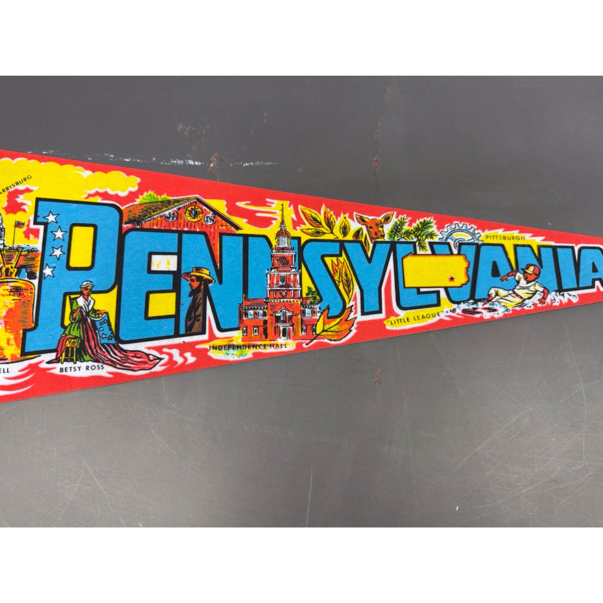 Vintage Pennsylvania state pennant