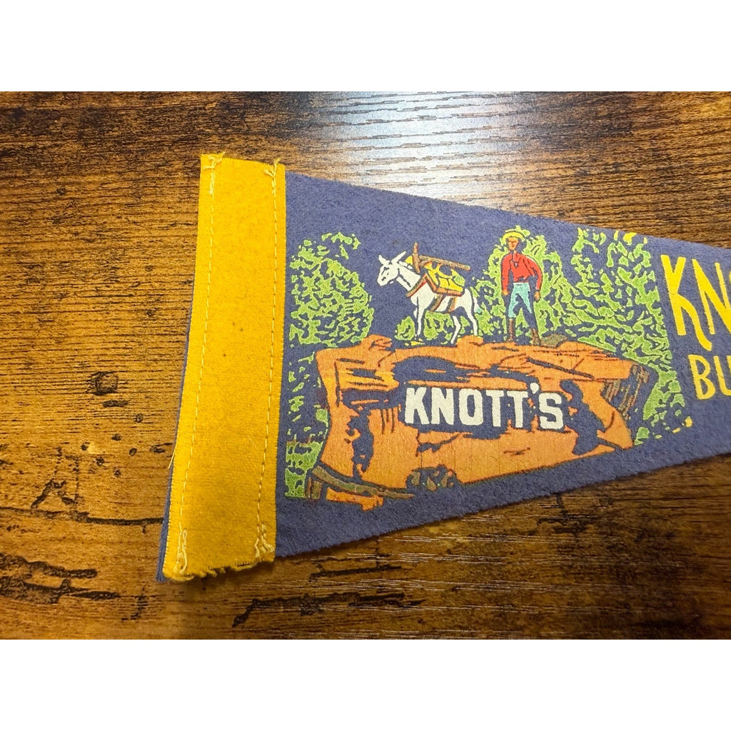 Vintage Knott's Berry Farm Buena Park, California mini pennant
