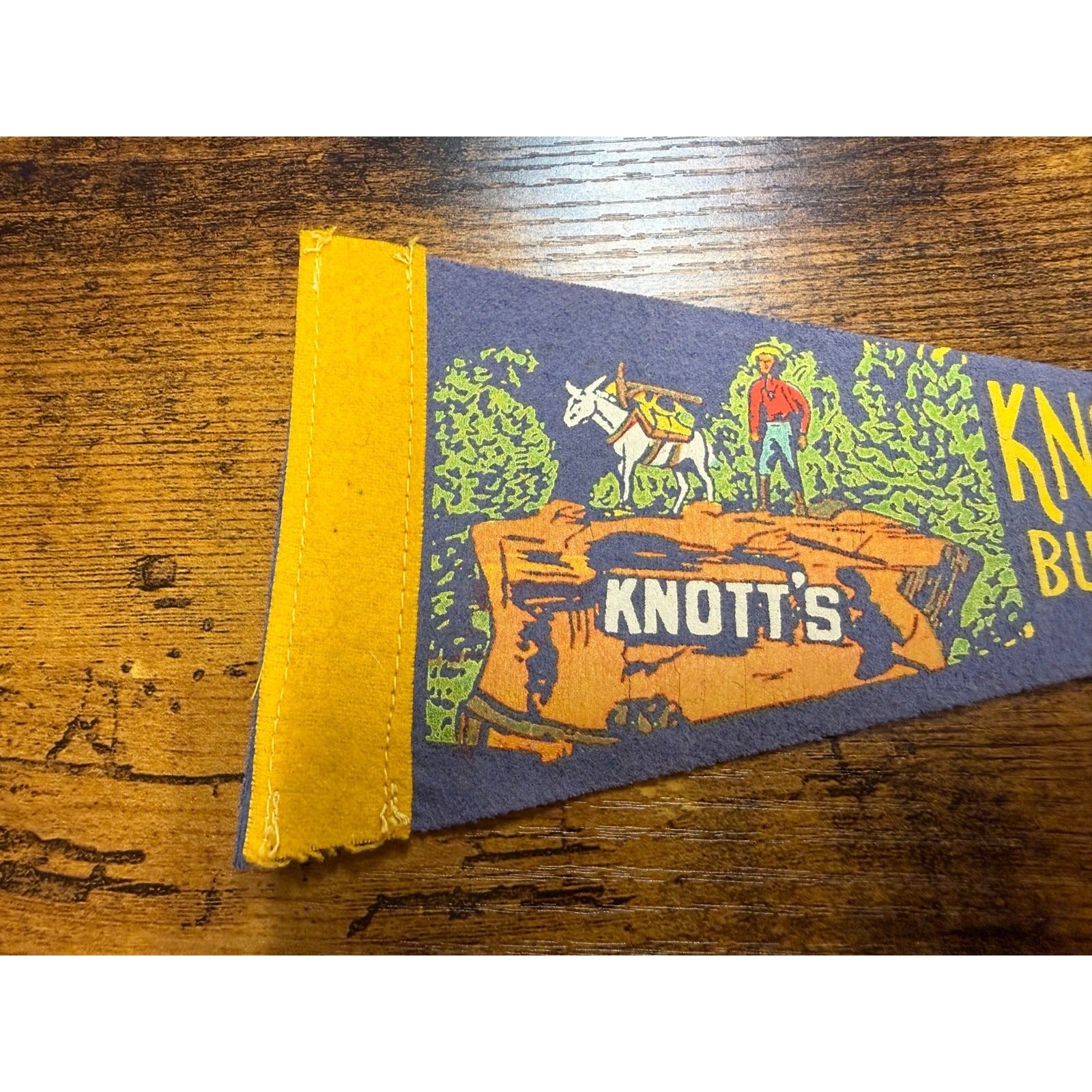 Vintage Knott's Berry Farm Buena Park, California mini pennant