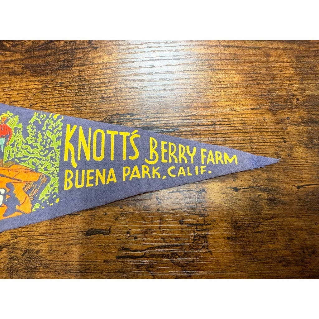 Vintage Knott's Berry Farm Buena Park, California mini pennant