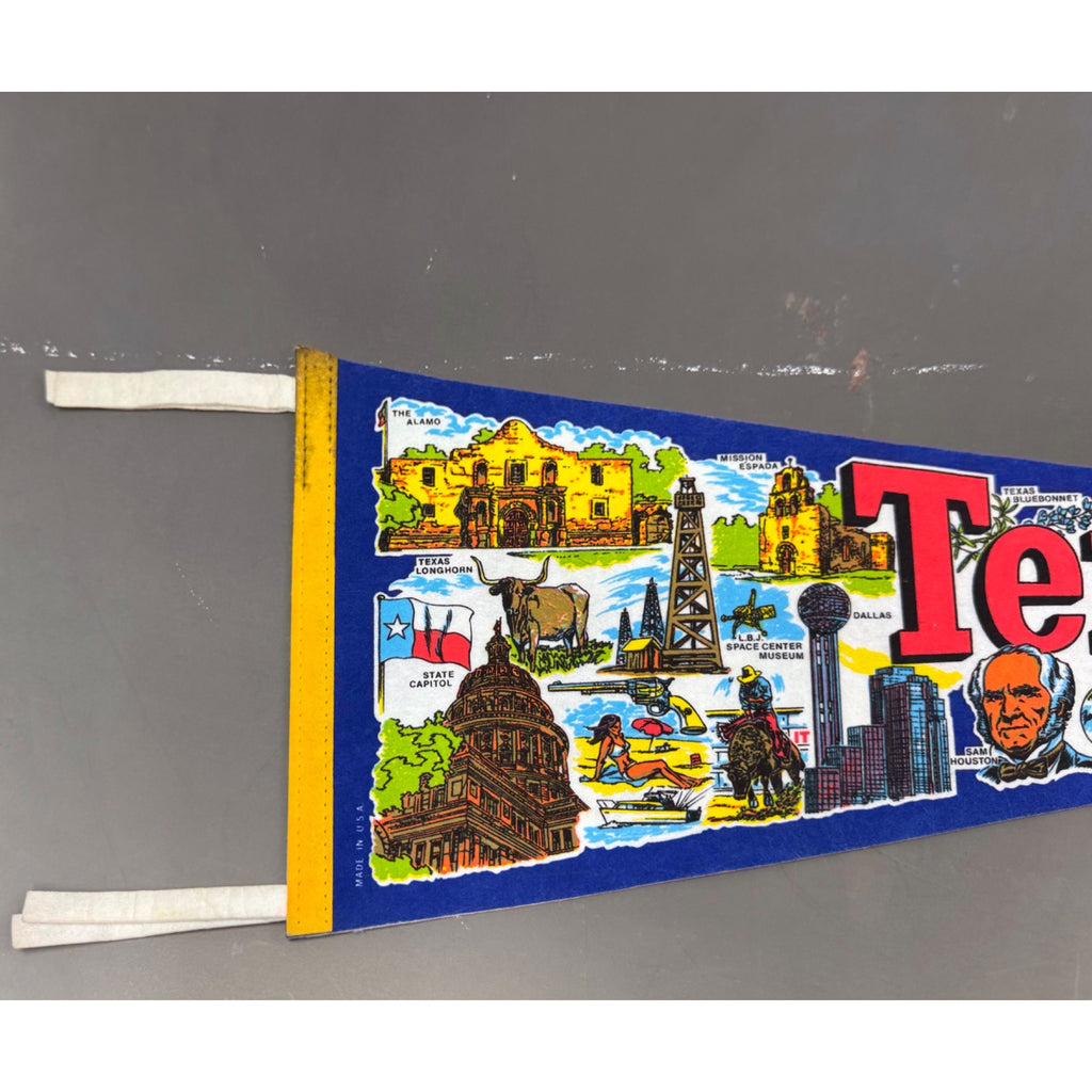 Vintage Texas State pennant