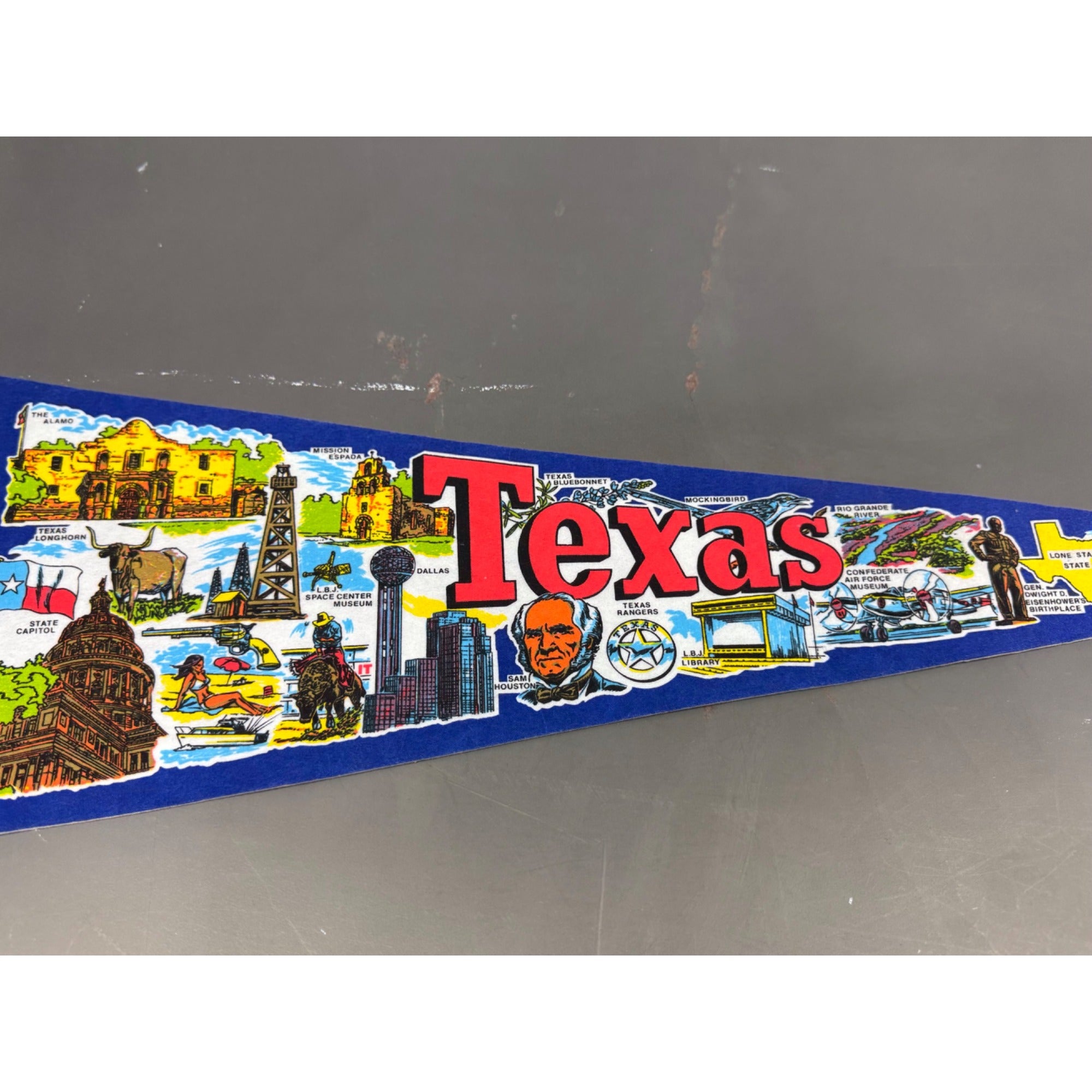 Vintage Texas State pennant