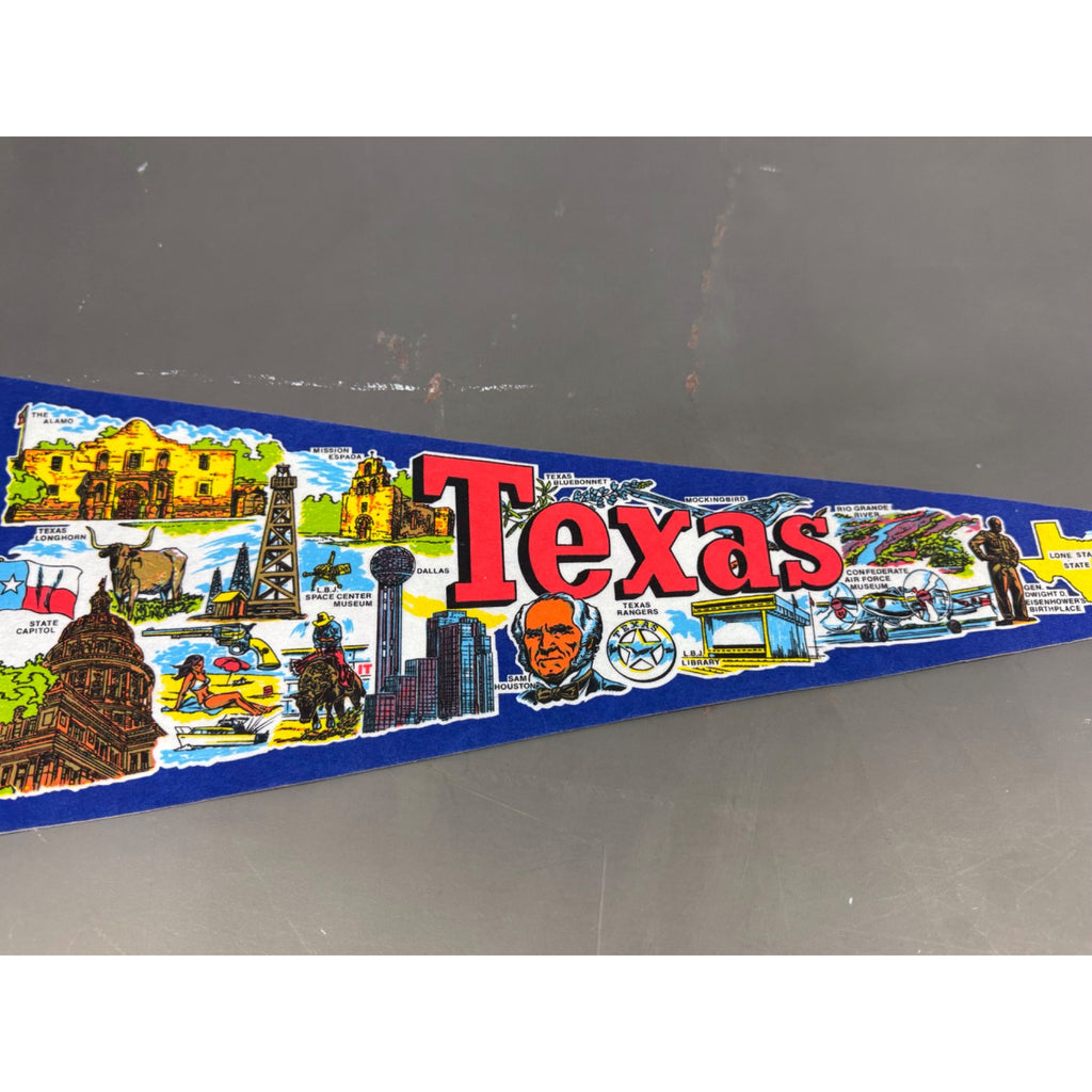 Vintage Texas State pennant
