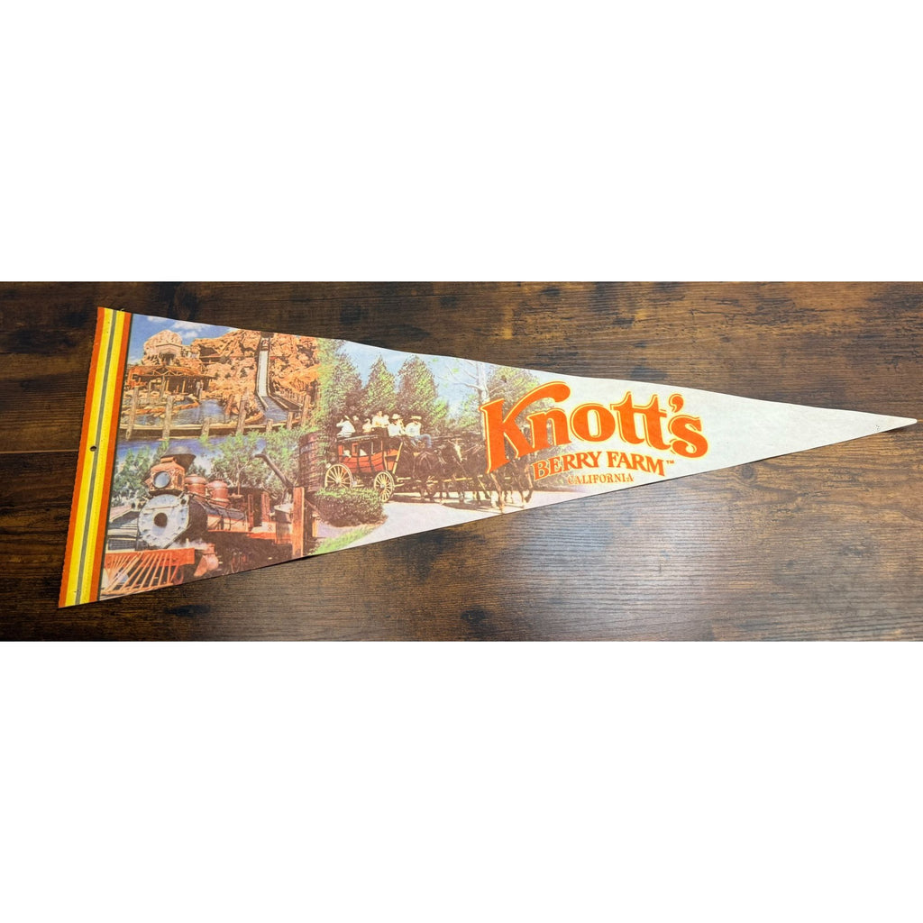 Vintage Collector's Series Knott's Berry Farm, California Pennant 29.5 inches