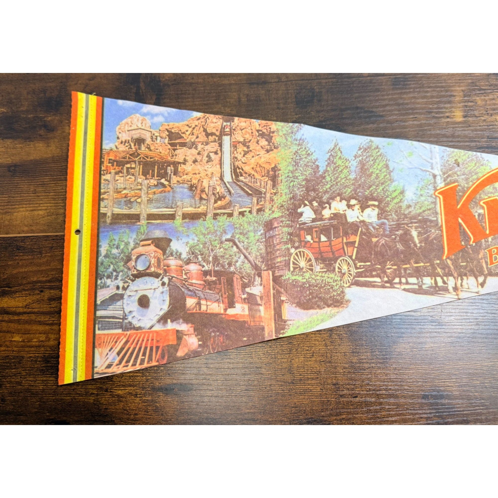 Vintage Collector's Series Knott's Berry Farm, California Pennant 29.5 inches