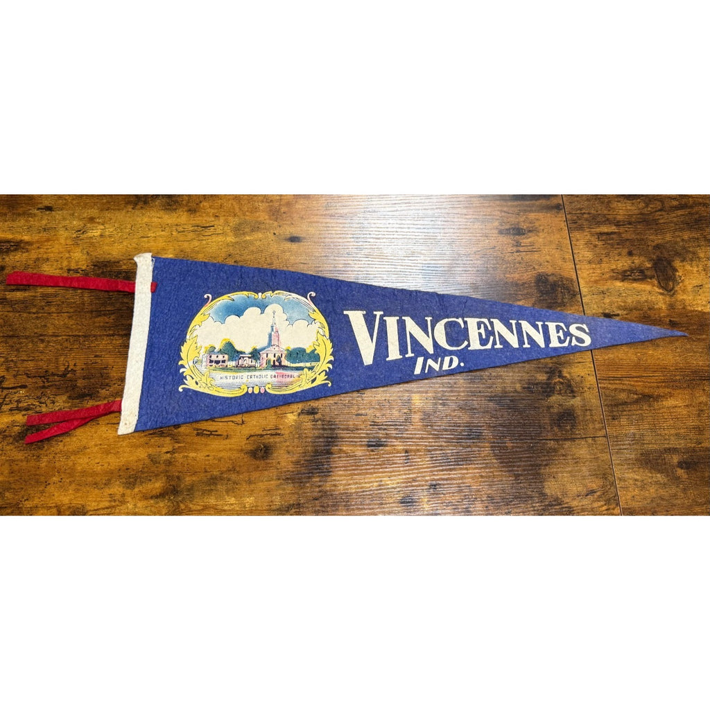 Vintage Vincennes, Indiana pennant