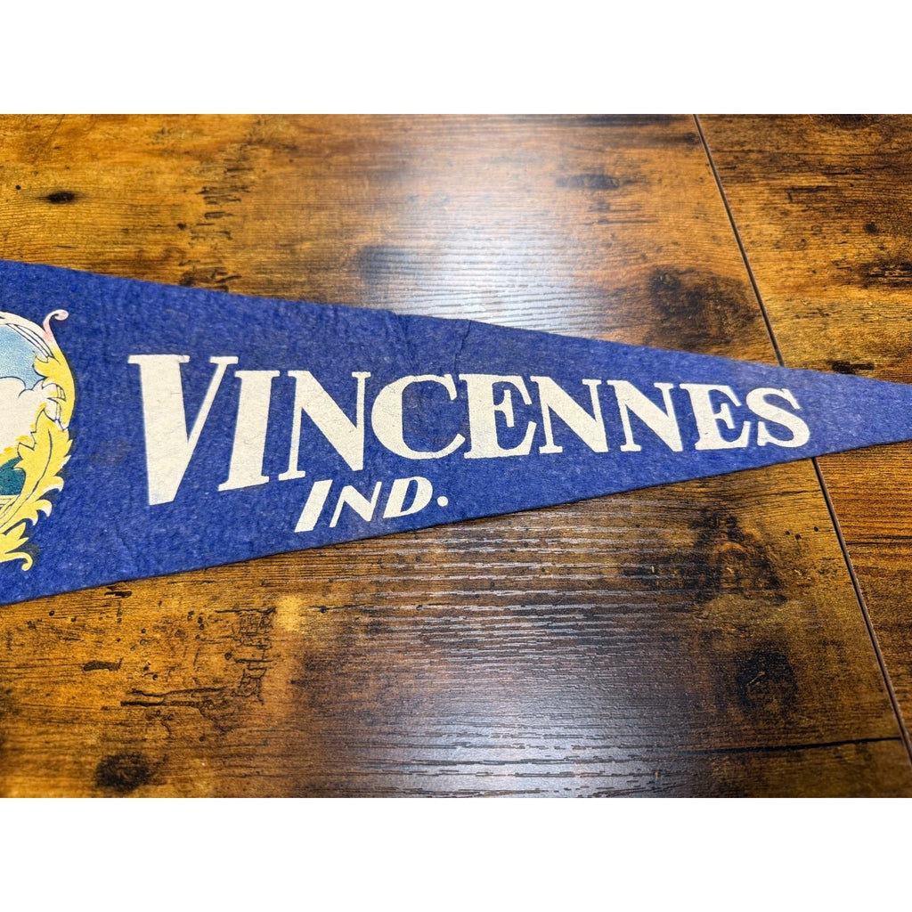 Vintage Vincennes, Indiana pennant