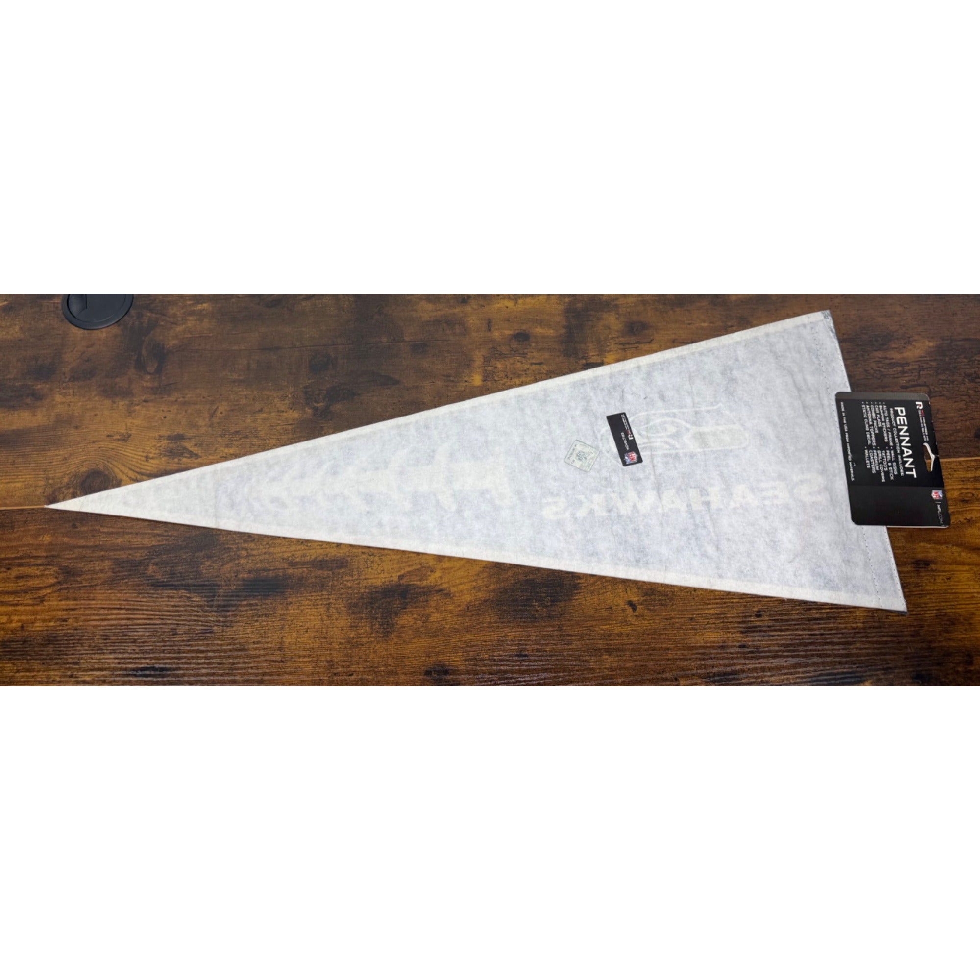 Seattle Seahawks NFL Football Team Logo Felt Pennant Flag - Officially Licensed Blue & White Design