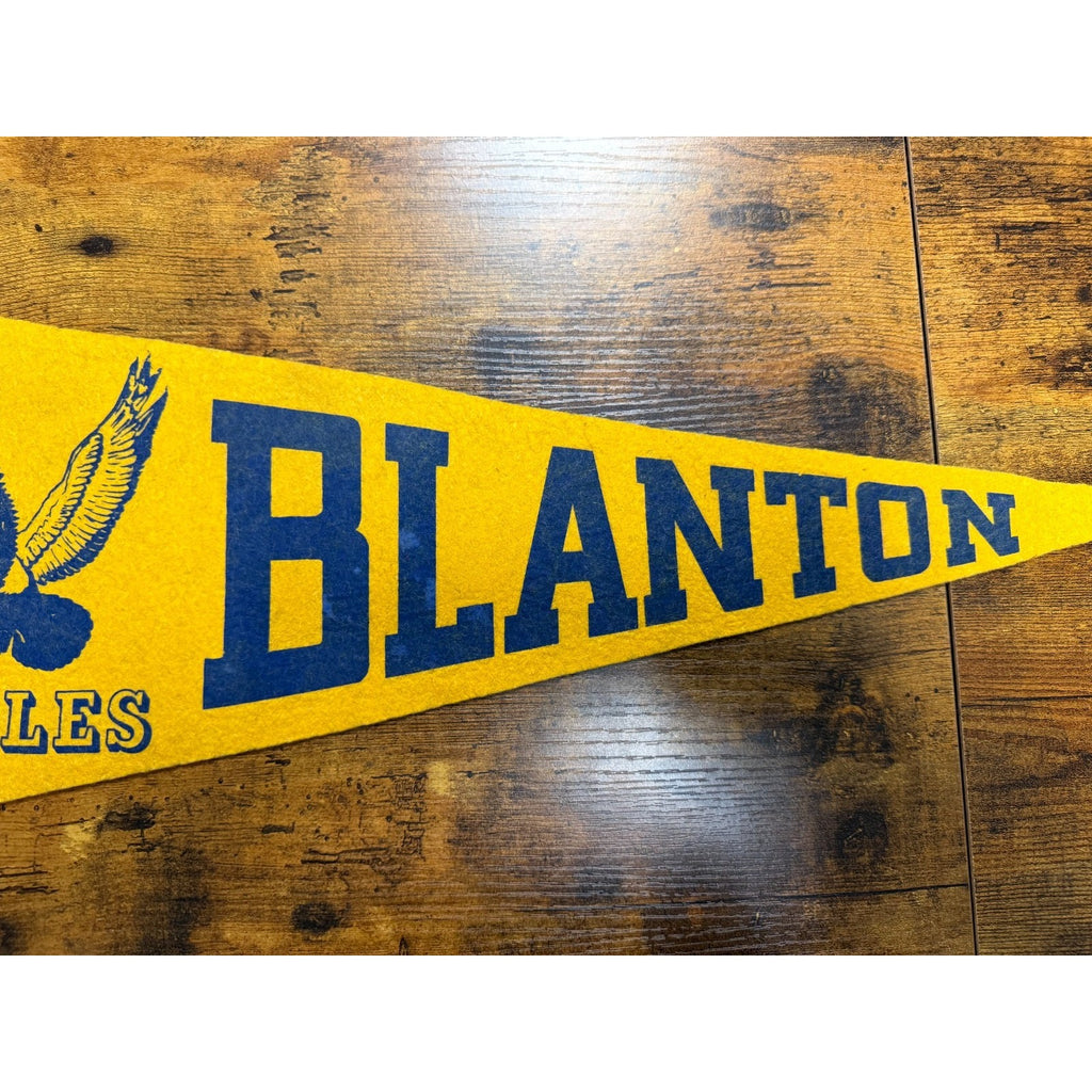 Vintage Blanton Eagles pennant