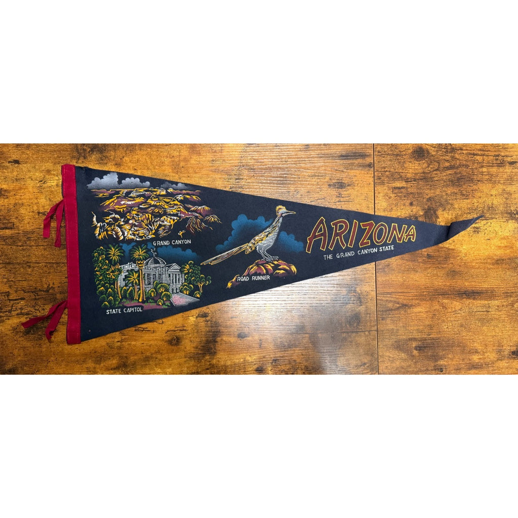 Vintage Arizona The Grand Canyon State pennant