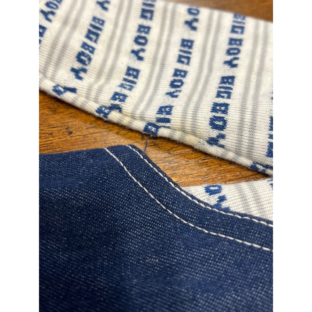 Vintage Carter's denim overalls with big boy sweater size 18 months