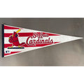 St. Louis Cardinals MLB Licensed Felt Pennant With Bird & Bat Design 30" Vintage Red/White
